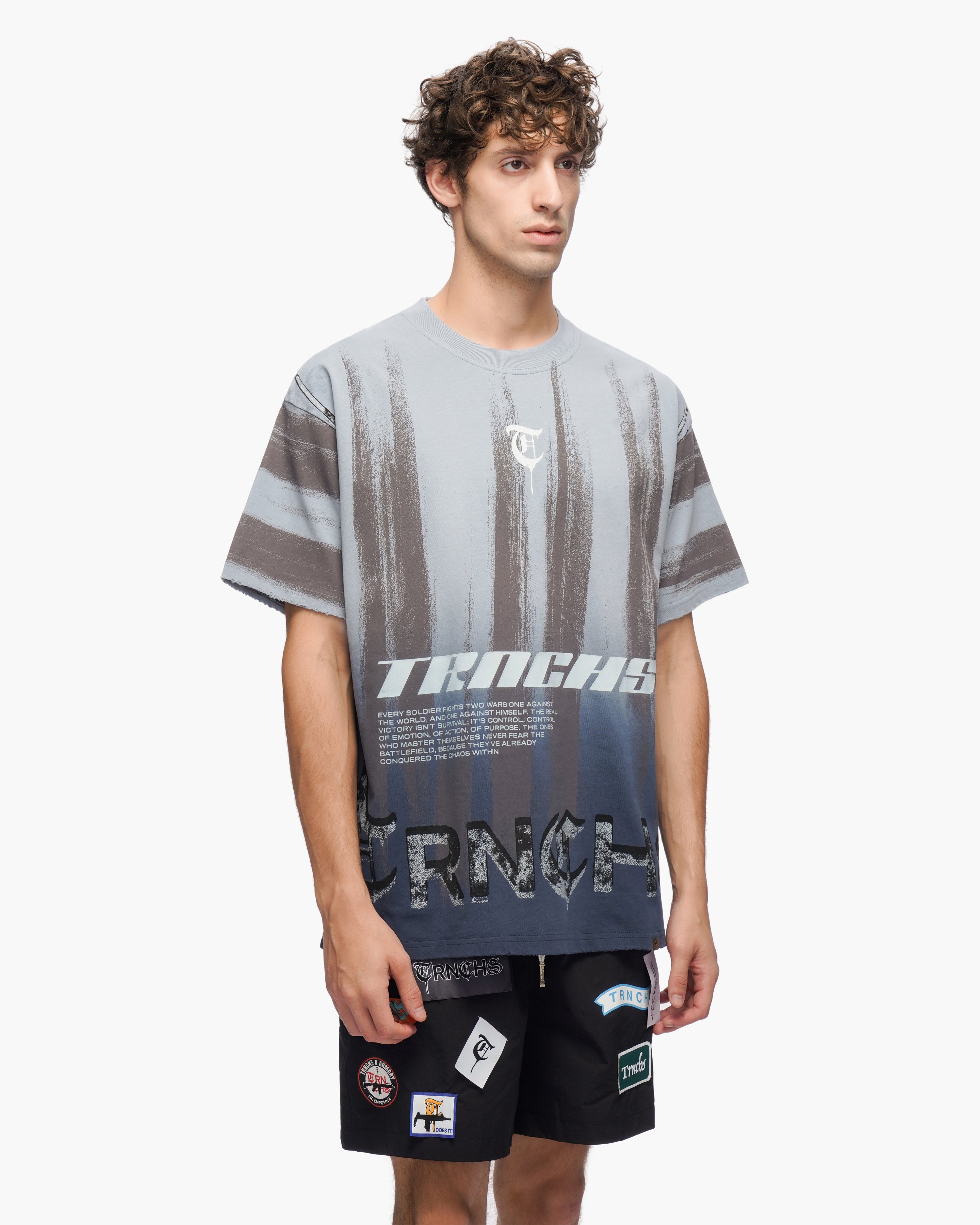"CONTROL" Blue Tee