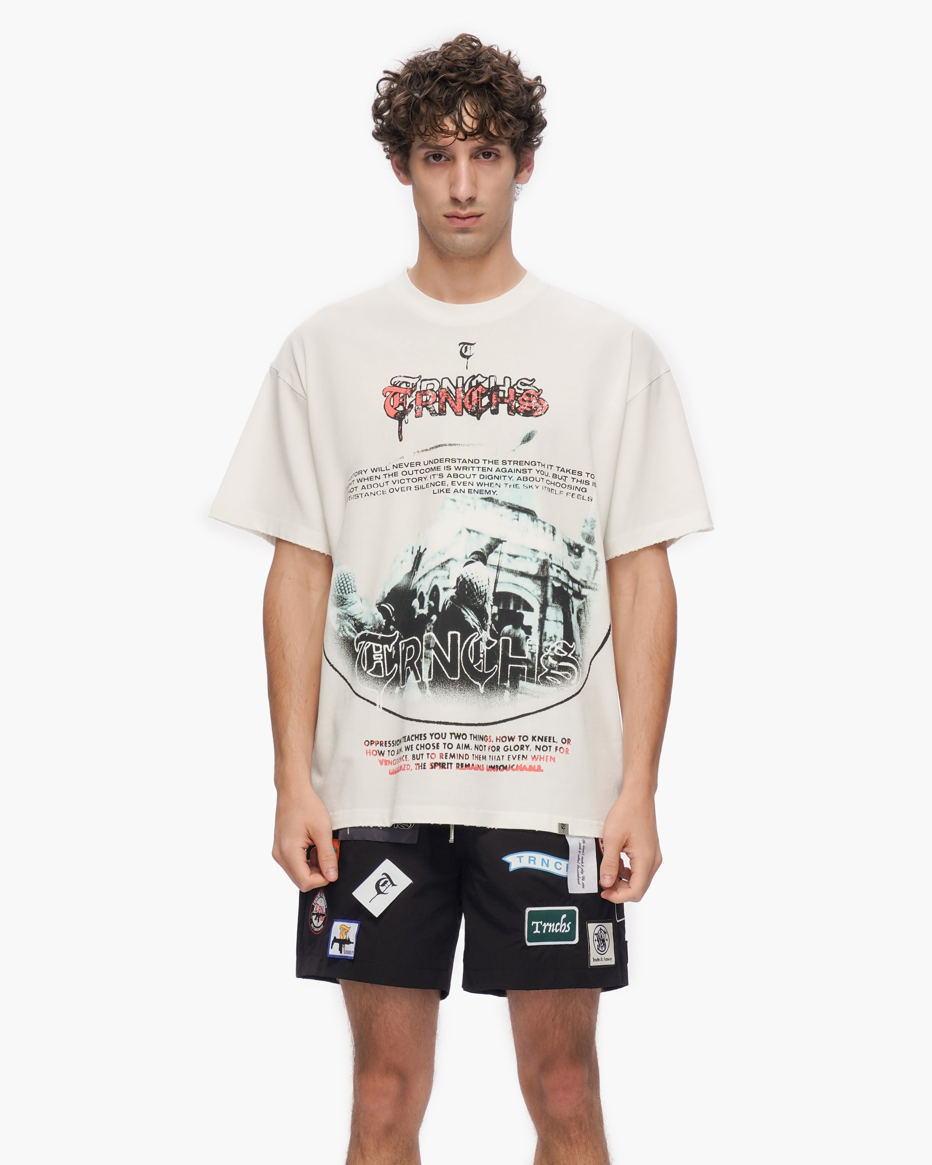 "OPPRESSION" White Tee