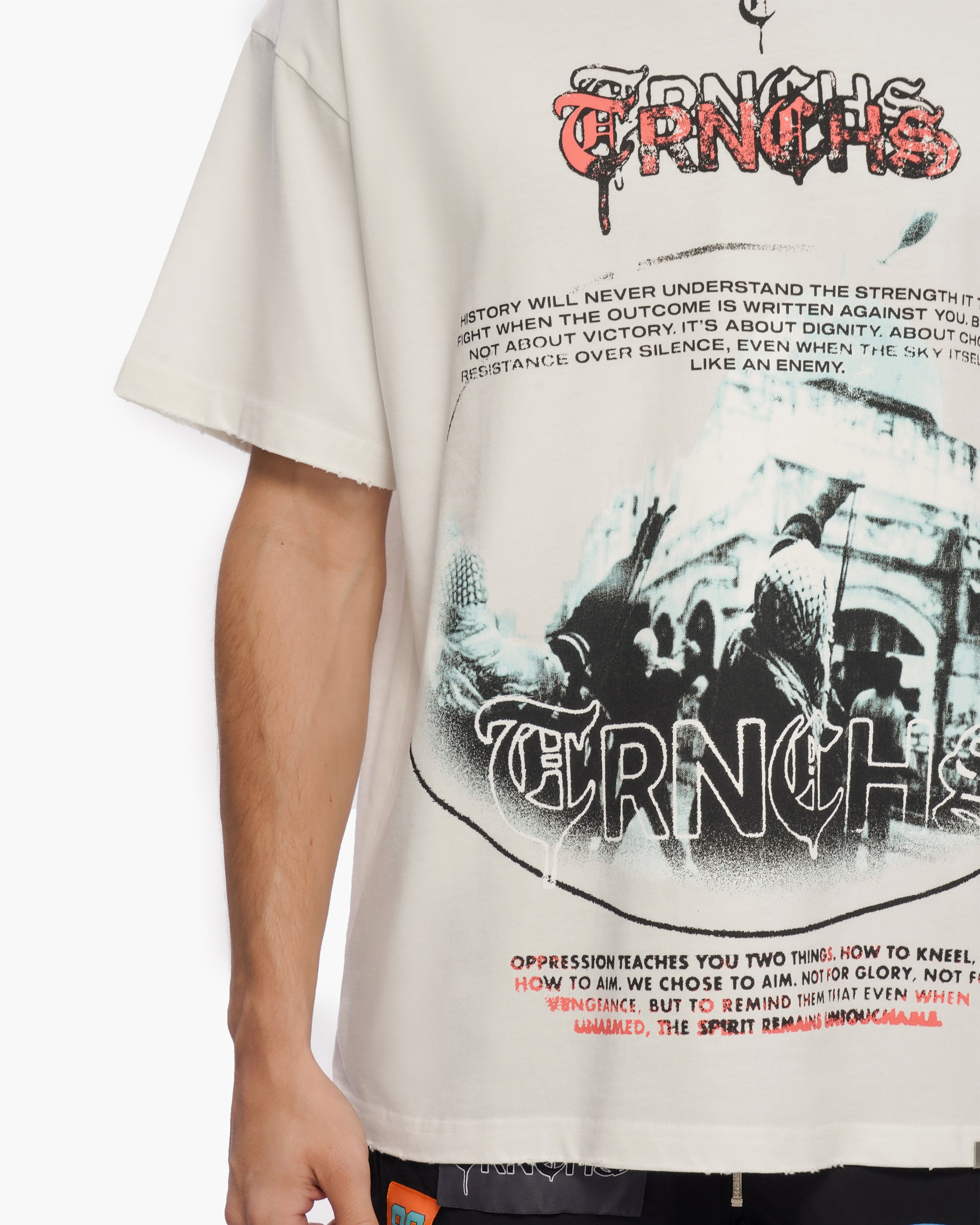 "OPPRESSION" White Tee
