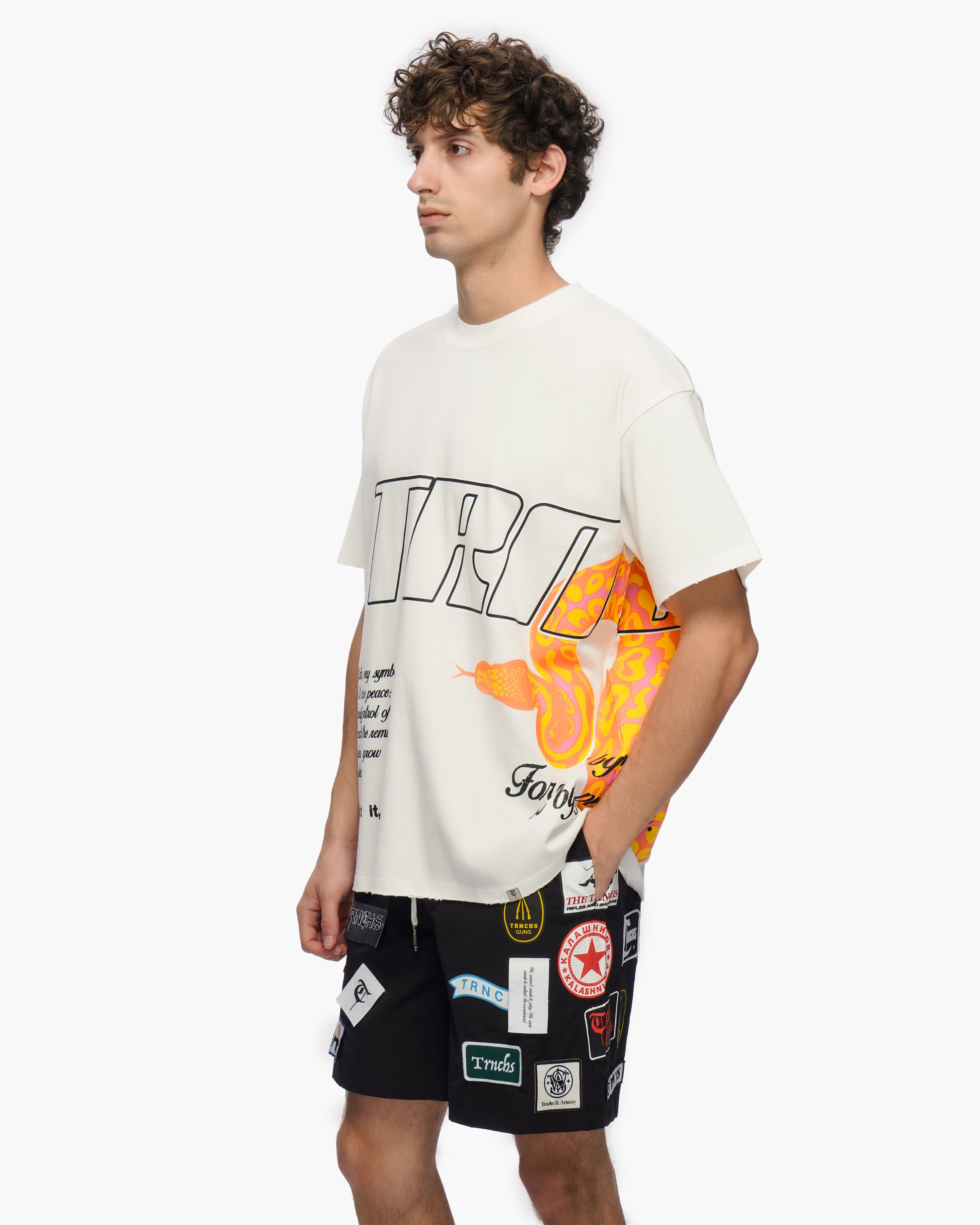 "FORGED BY STRUGGLE" White Tee