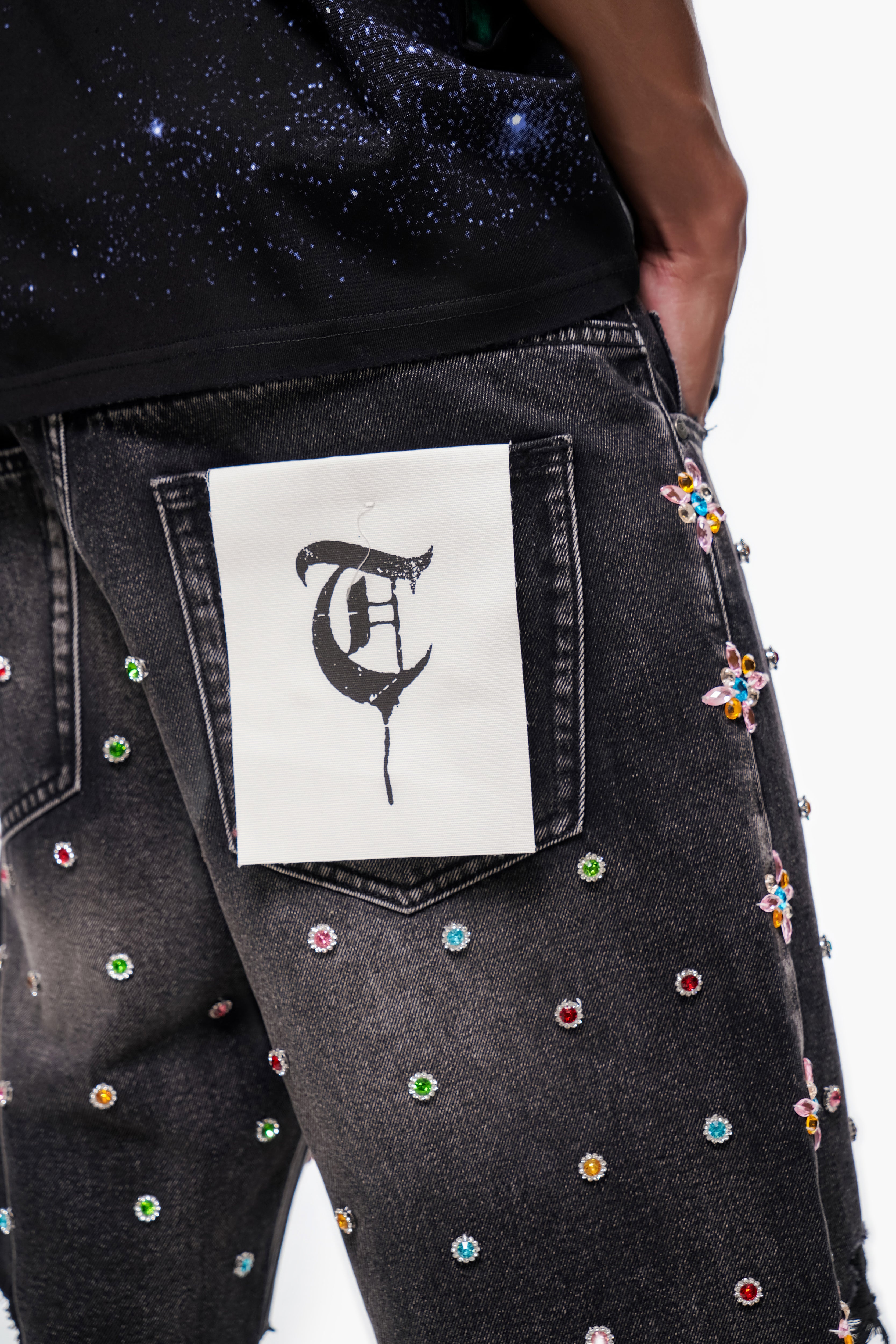 BOUNTY - Black Wash Denim Shorts