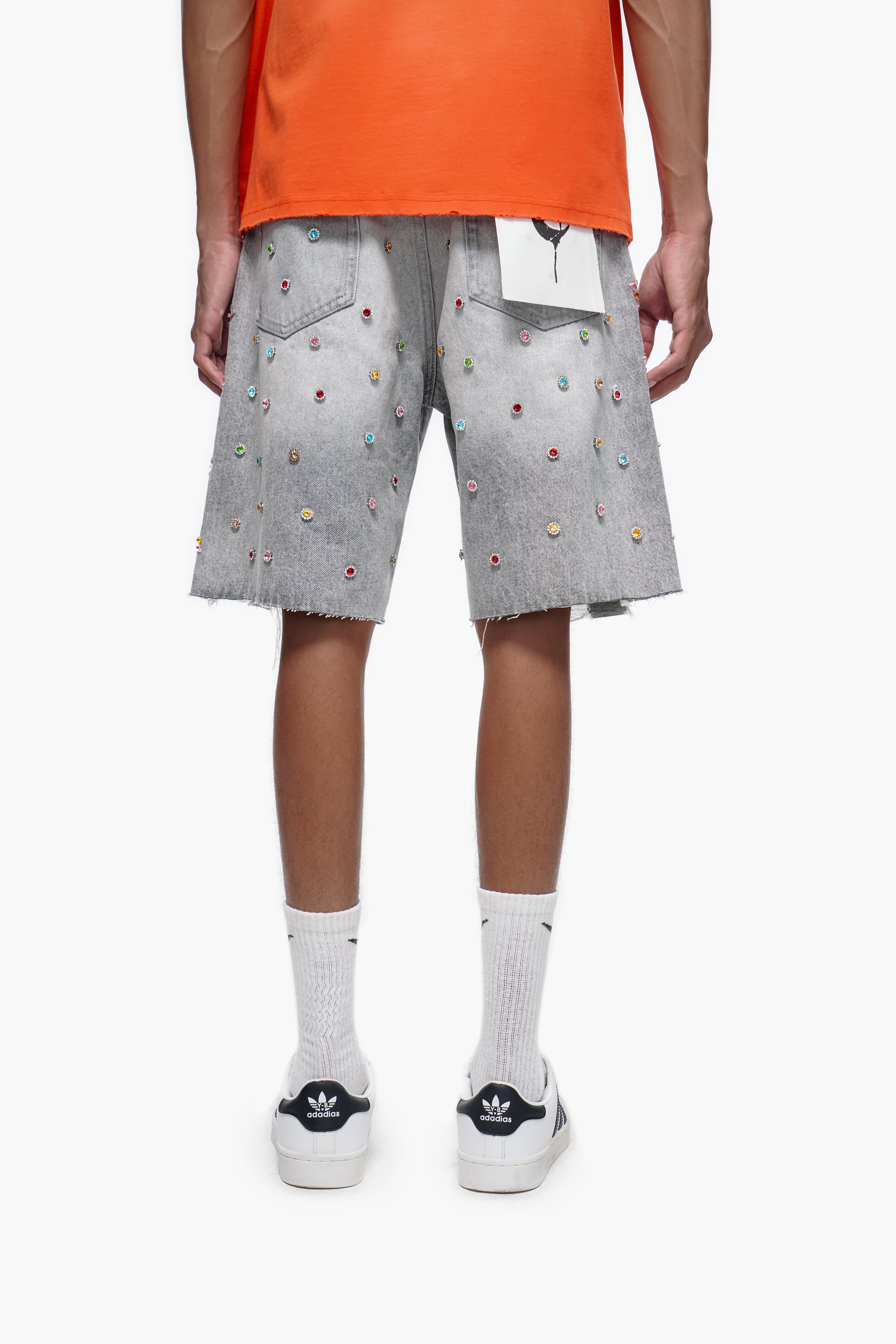 BOUNTY - Gray Wash Denim Shorts