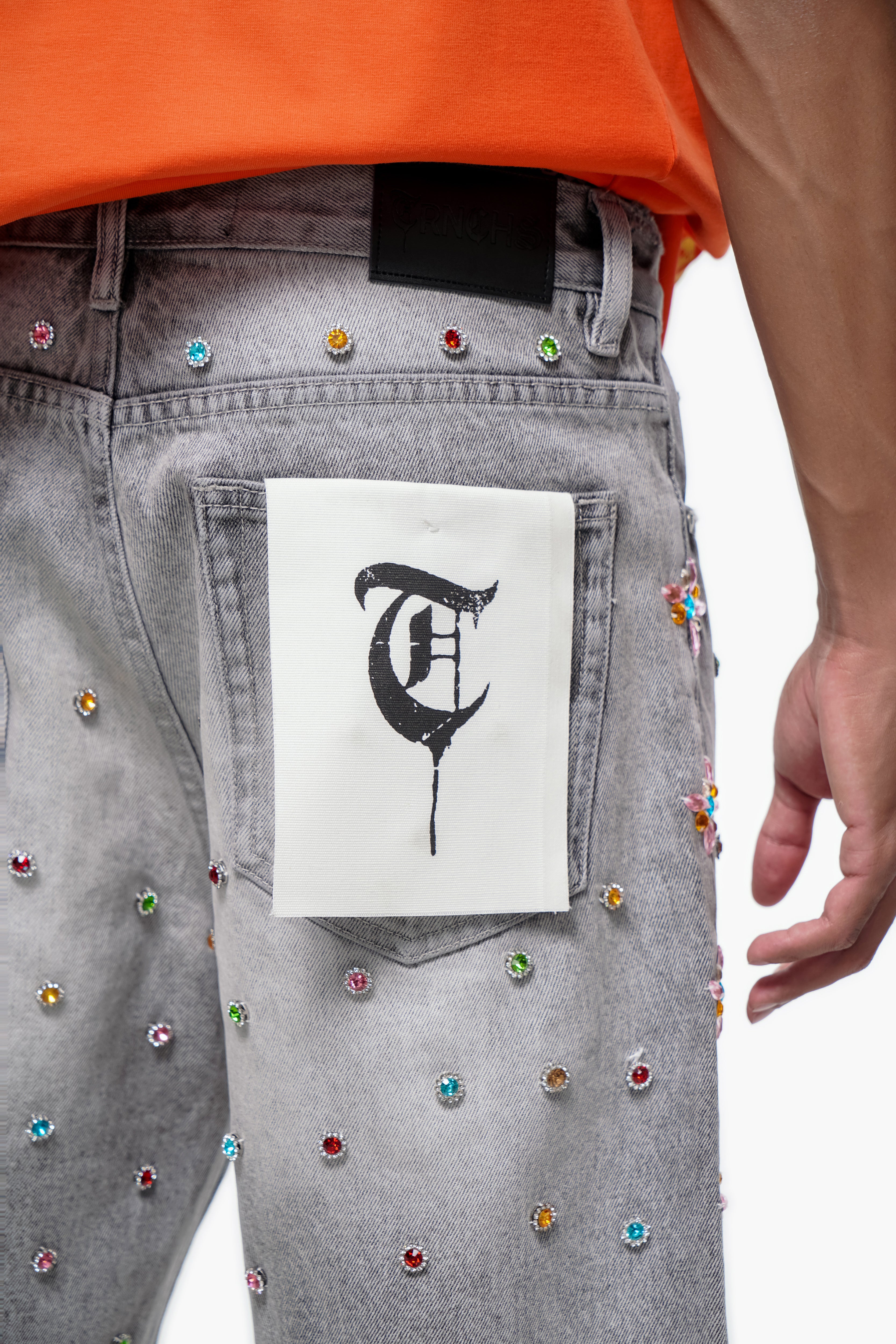 BOUNTY - Gray Wash Denim Shorts