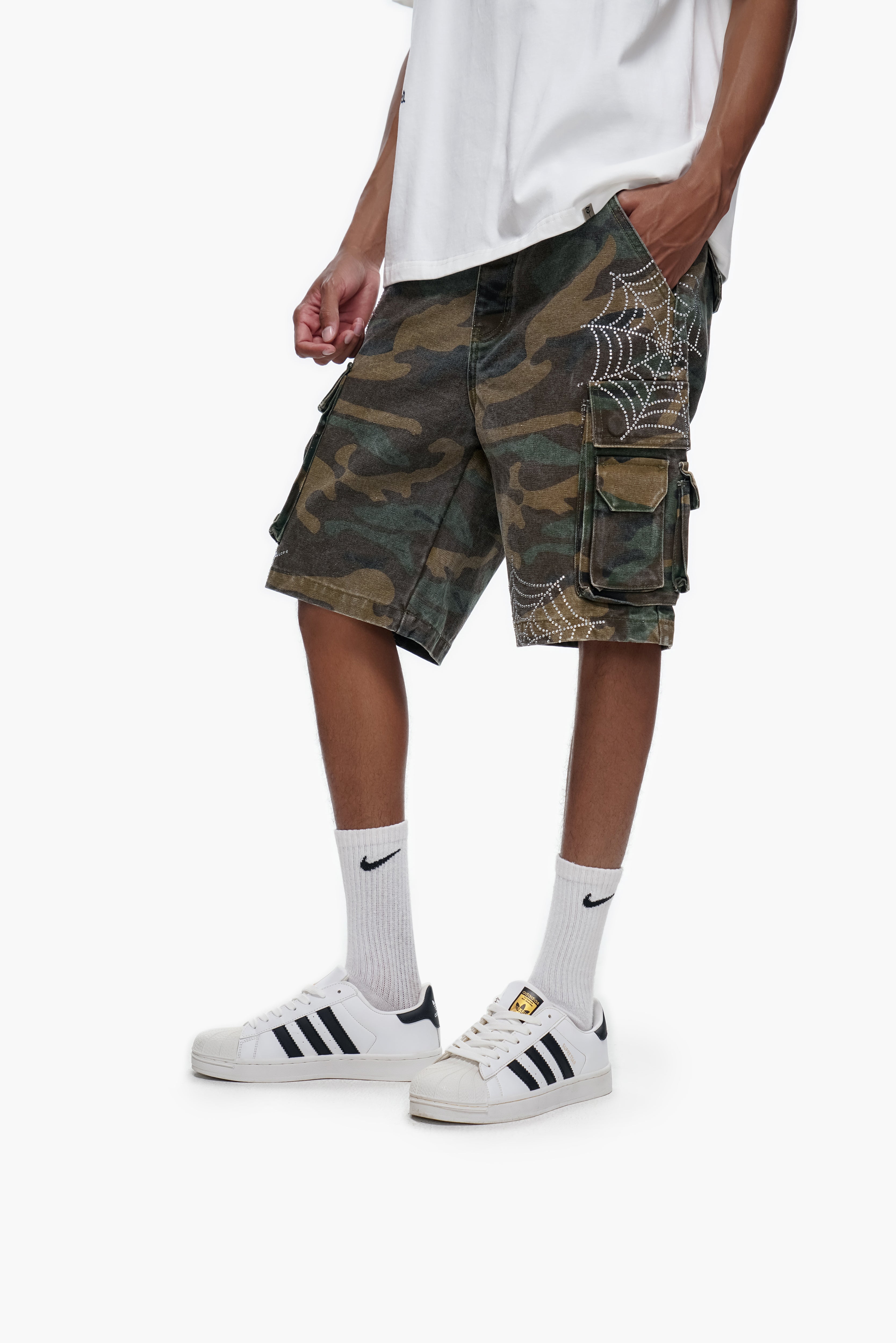 WEBLINE - Camo Cargo Shorts