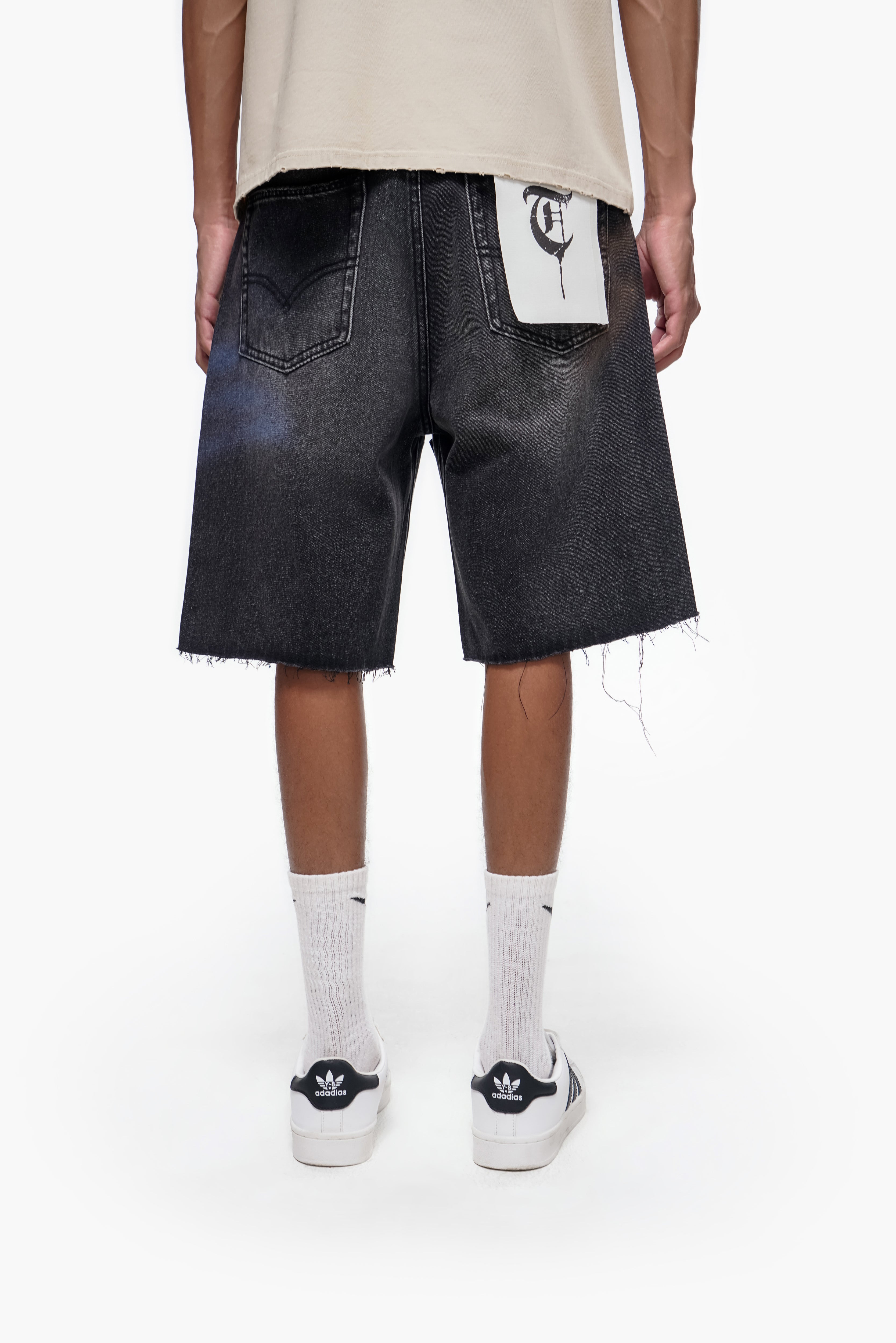 OPERATOR - Black Wash Denim Shorts