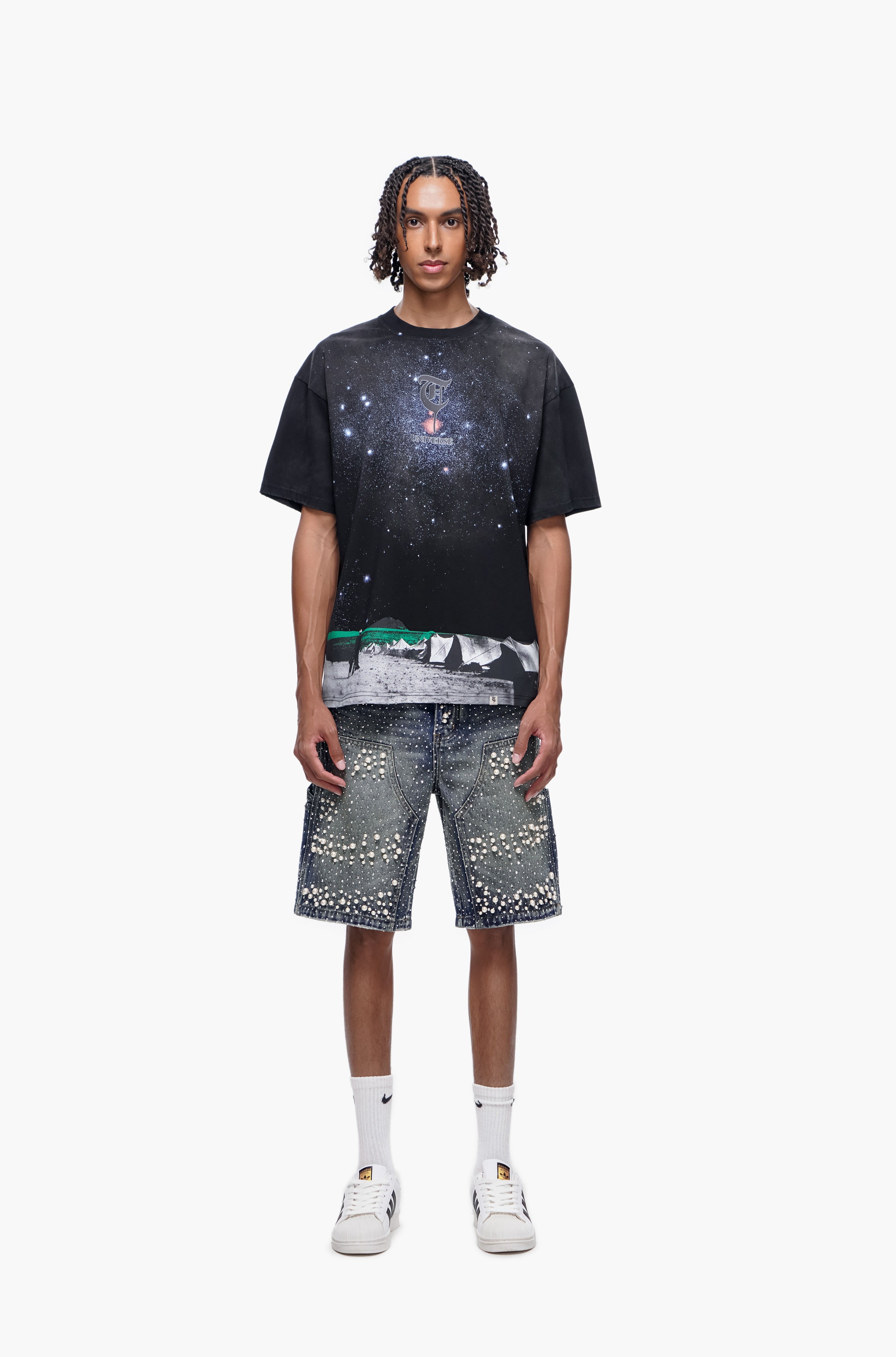 ARMOR - Dark Blue Wash Denim Shorts