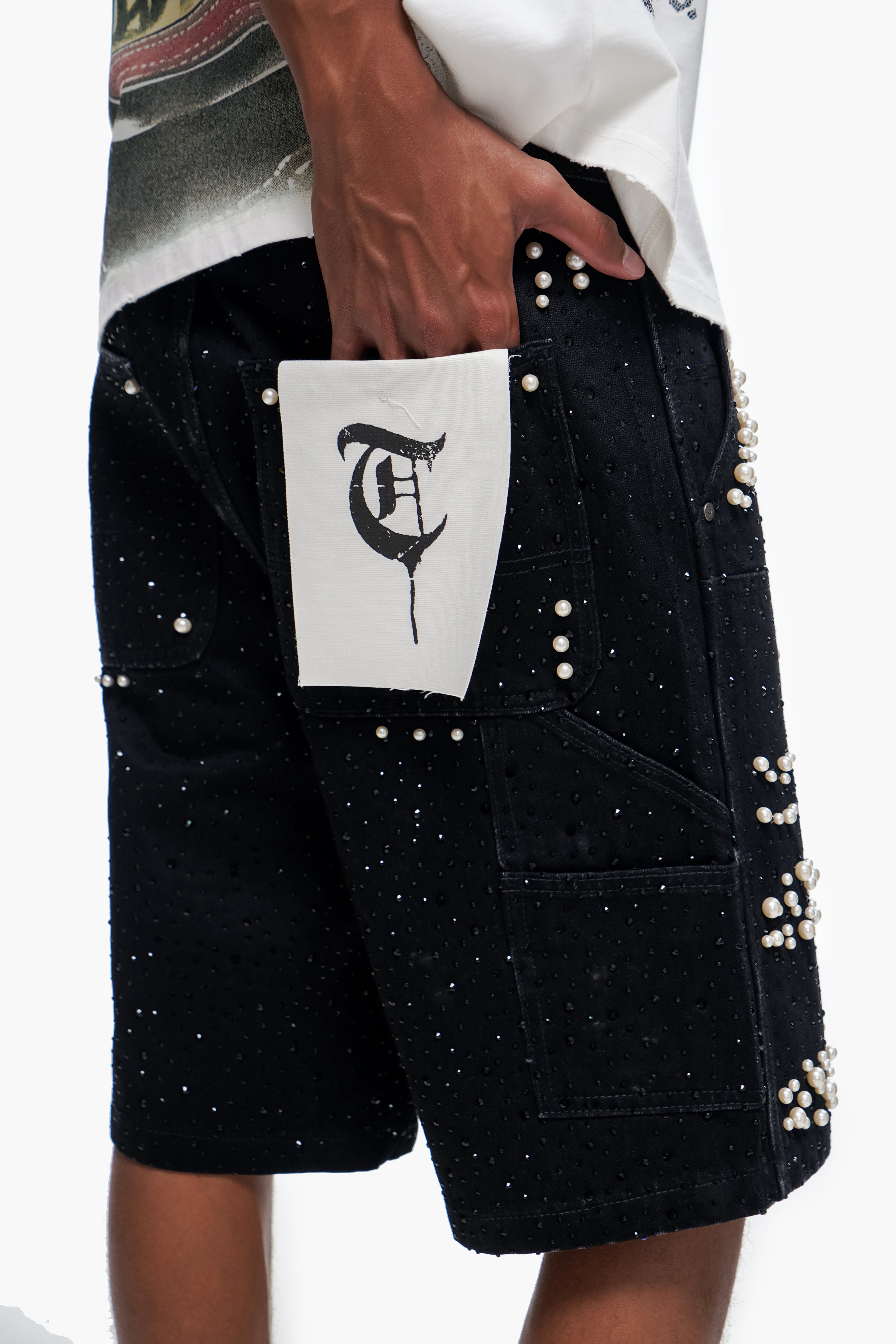 ARMOR - Black Denim shorts