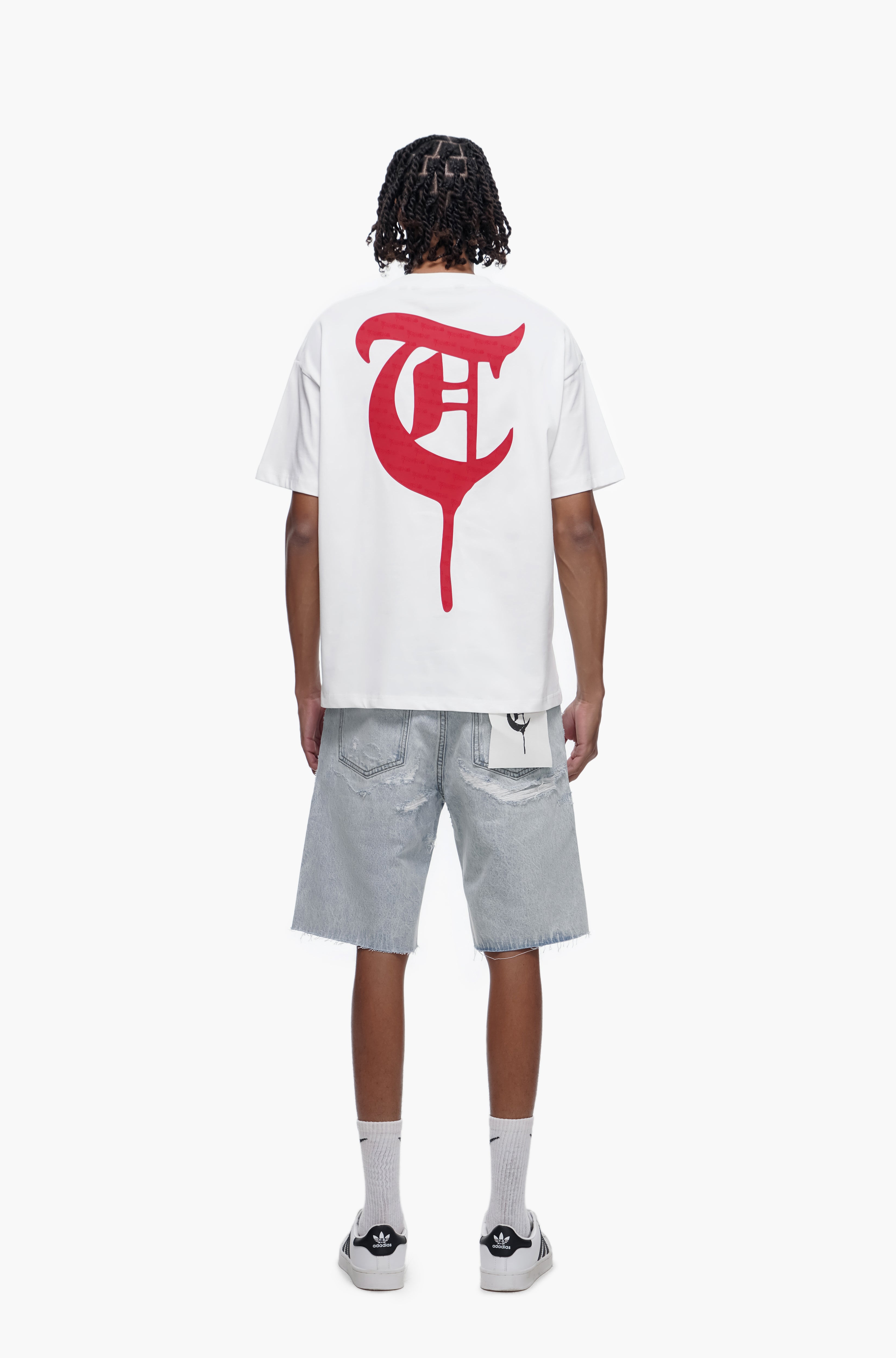 DISTRICT - Light Blue Wash Denim Shorts