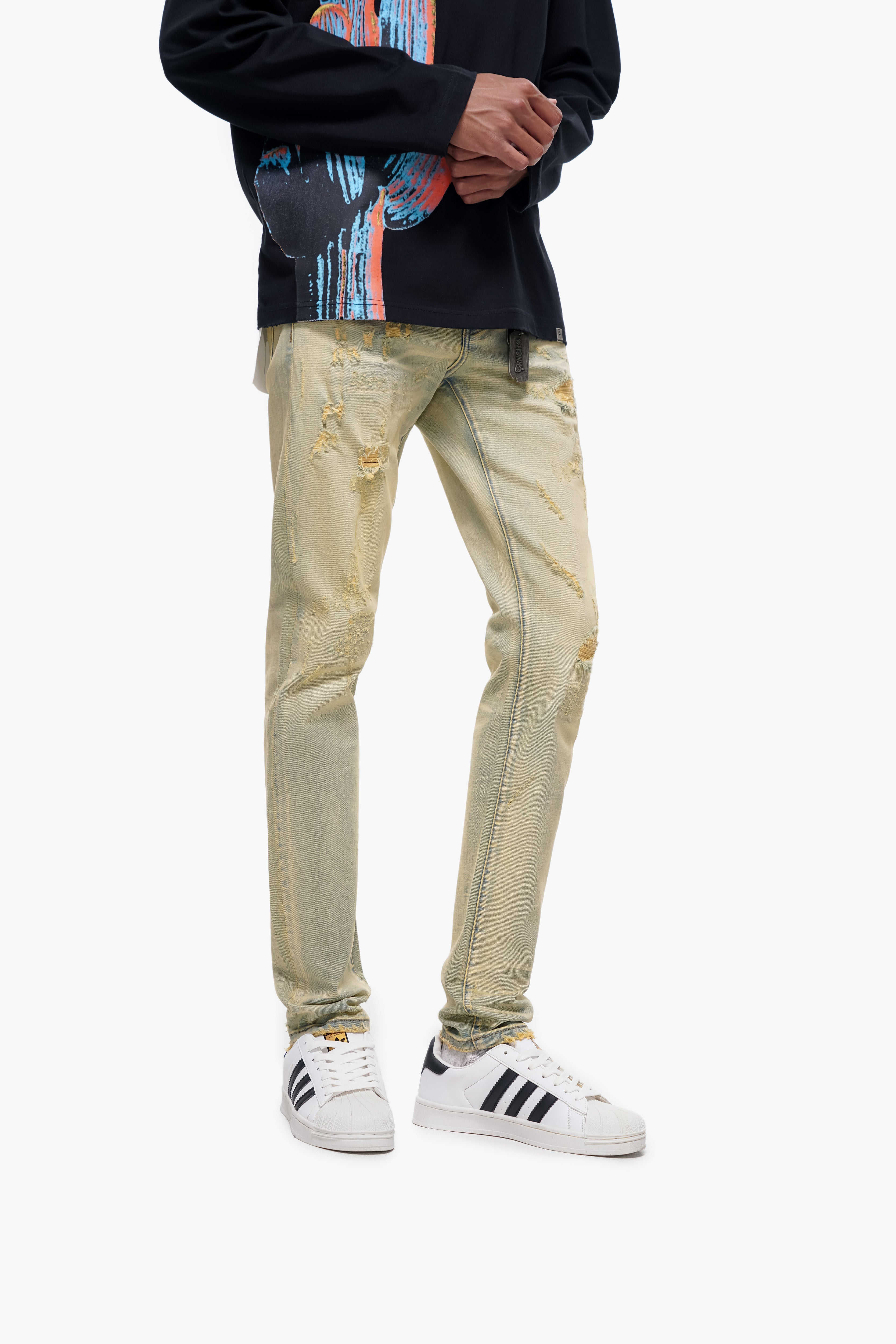 TYRANT - Light Vintage Wash Skinny Denim