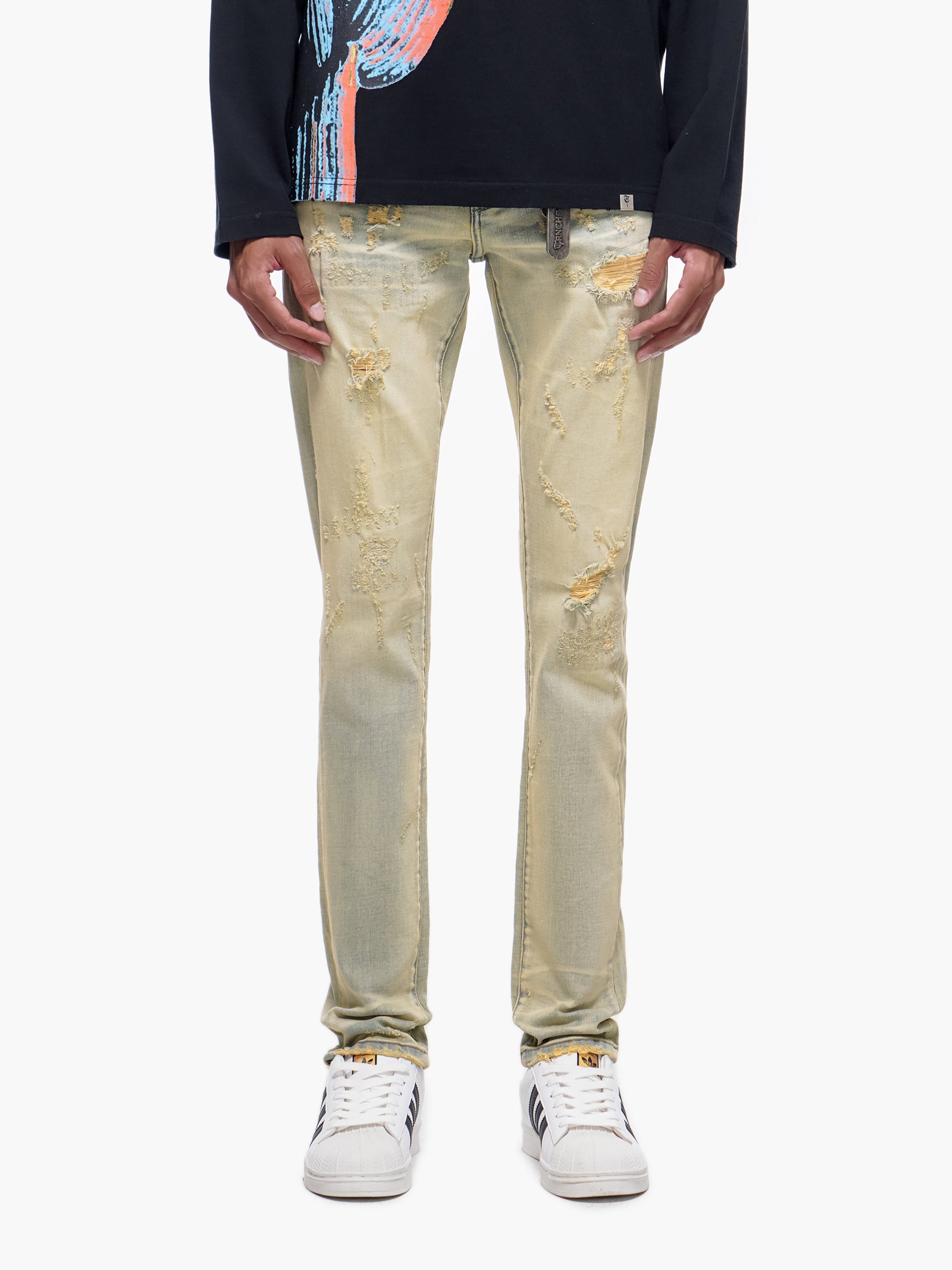TYRANT - Light Vintage Wash Skinny Denim