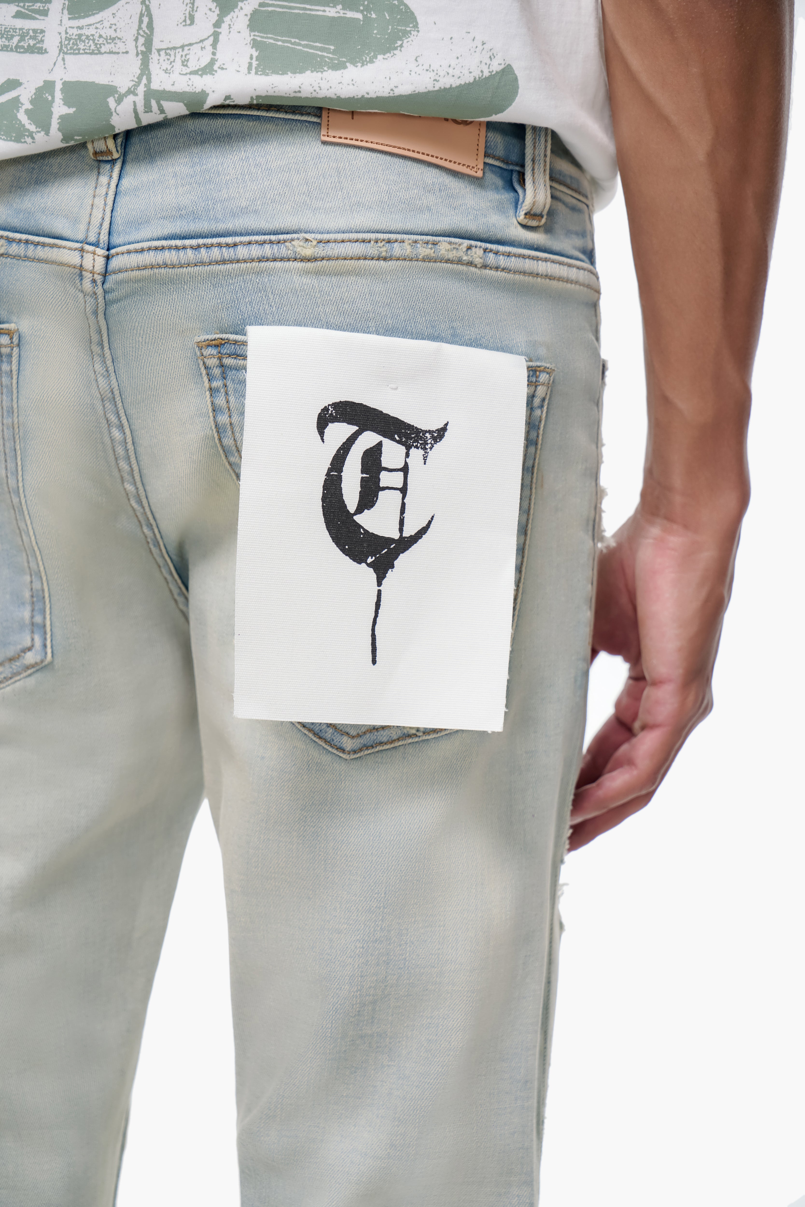 TYRANT - Light Blue Wash Skinny Denim