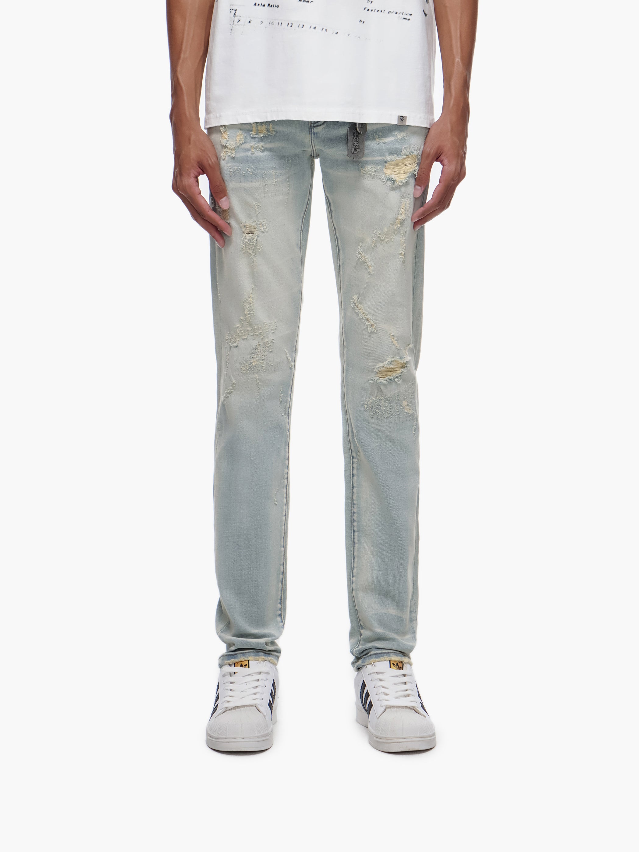 TYRANT - Light Blue Wash Skinny Denim