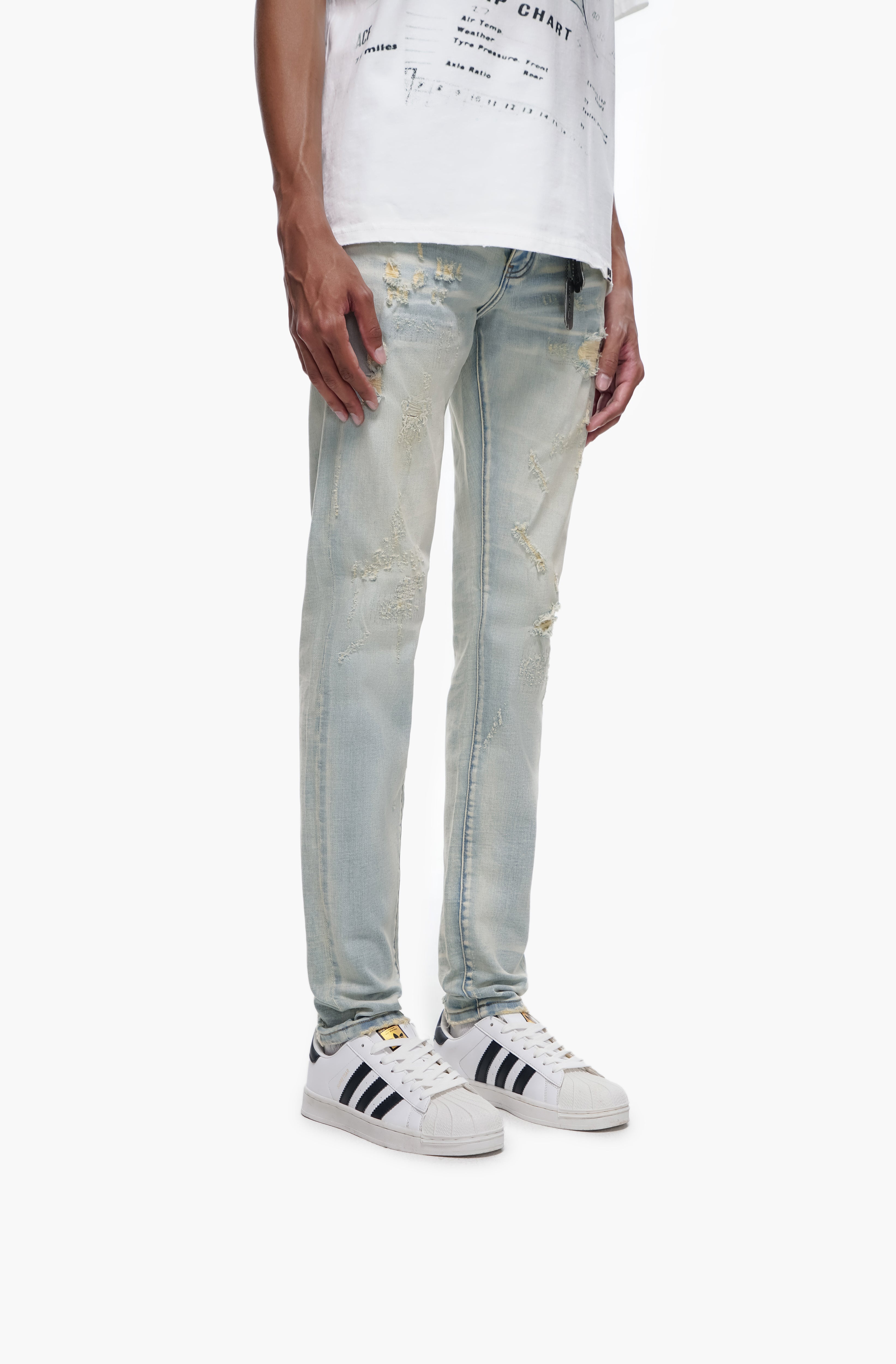 TYRANT - Light Blue Wash Skinny Denim
