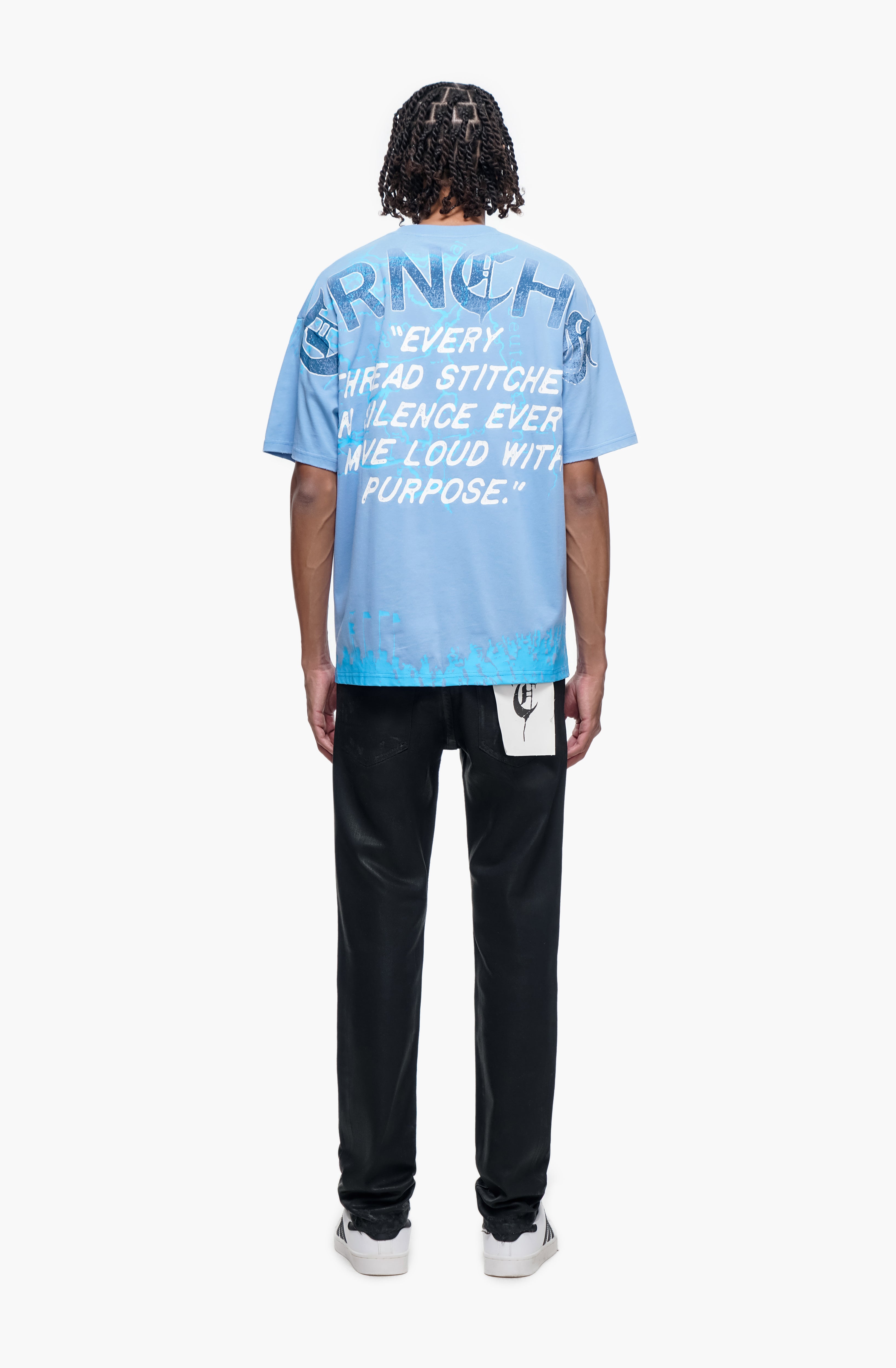 TYRANT - BLACK WAXED Skinny Denim