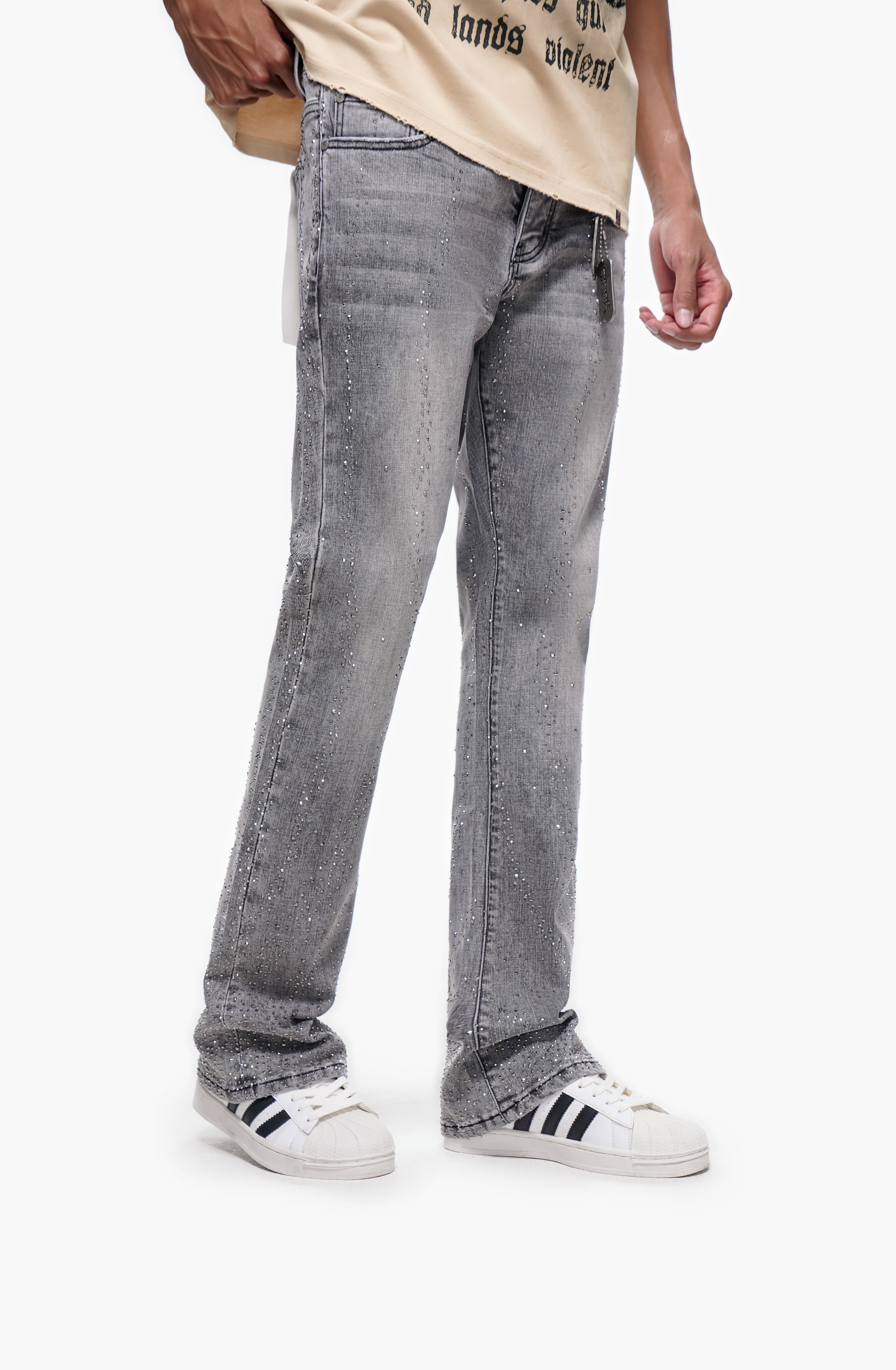 DICTATOR - Gray Wash Stacked Denim