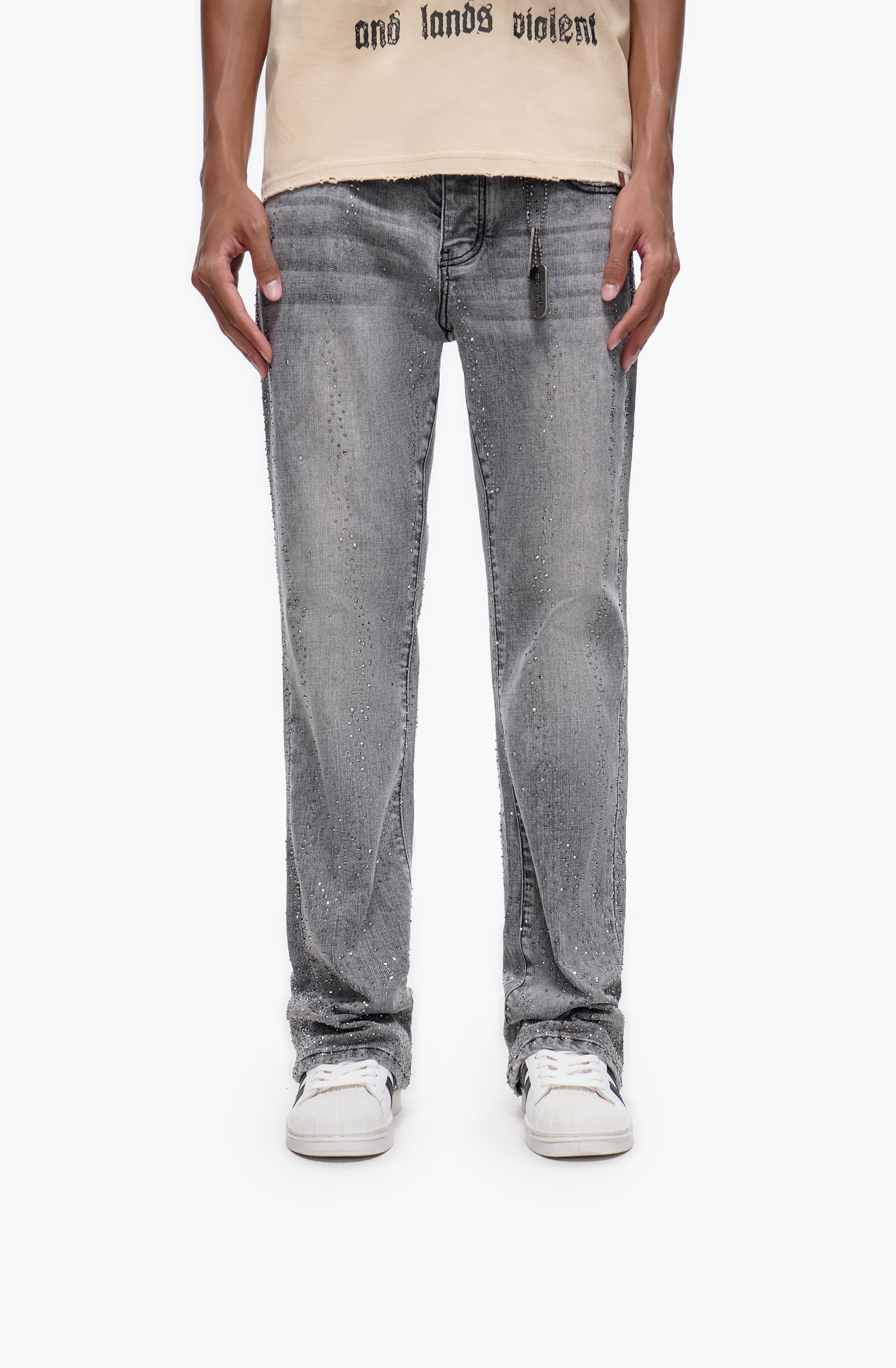 DICTATOR - Gray Wash Stacked Denim