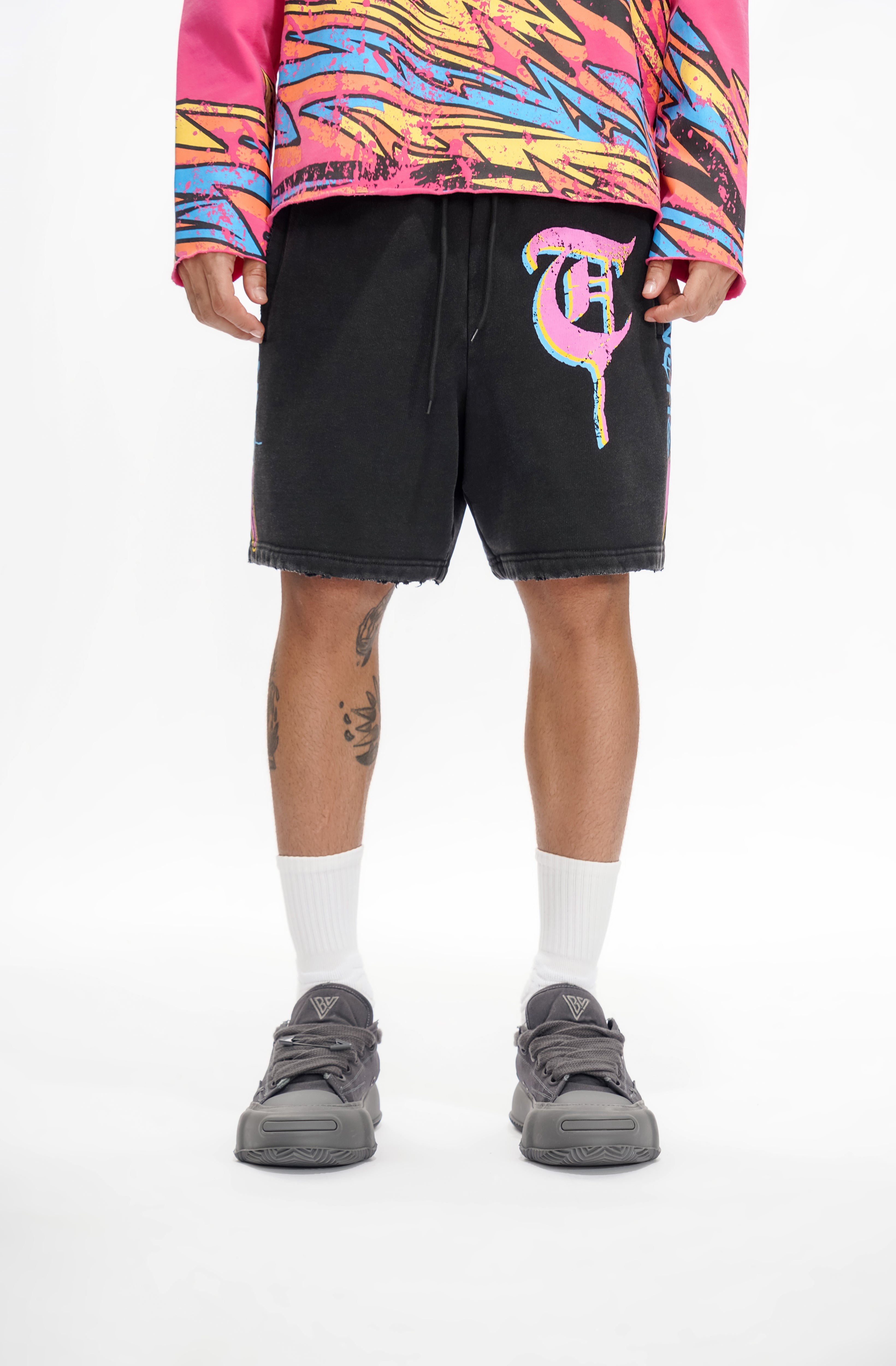 "TACTICAL STORM" Black Shorts