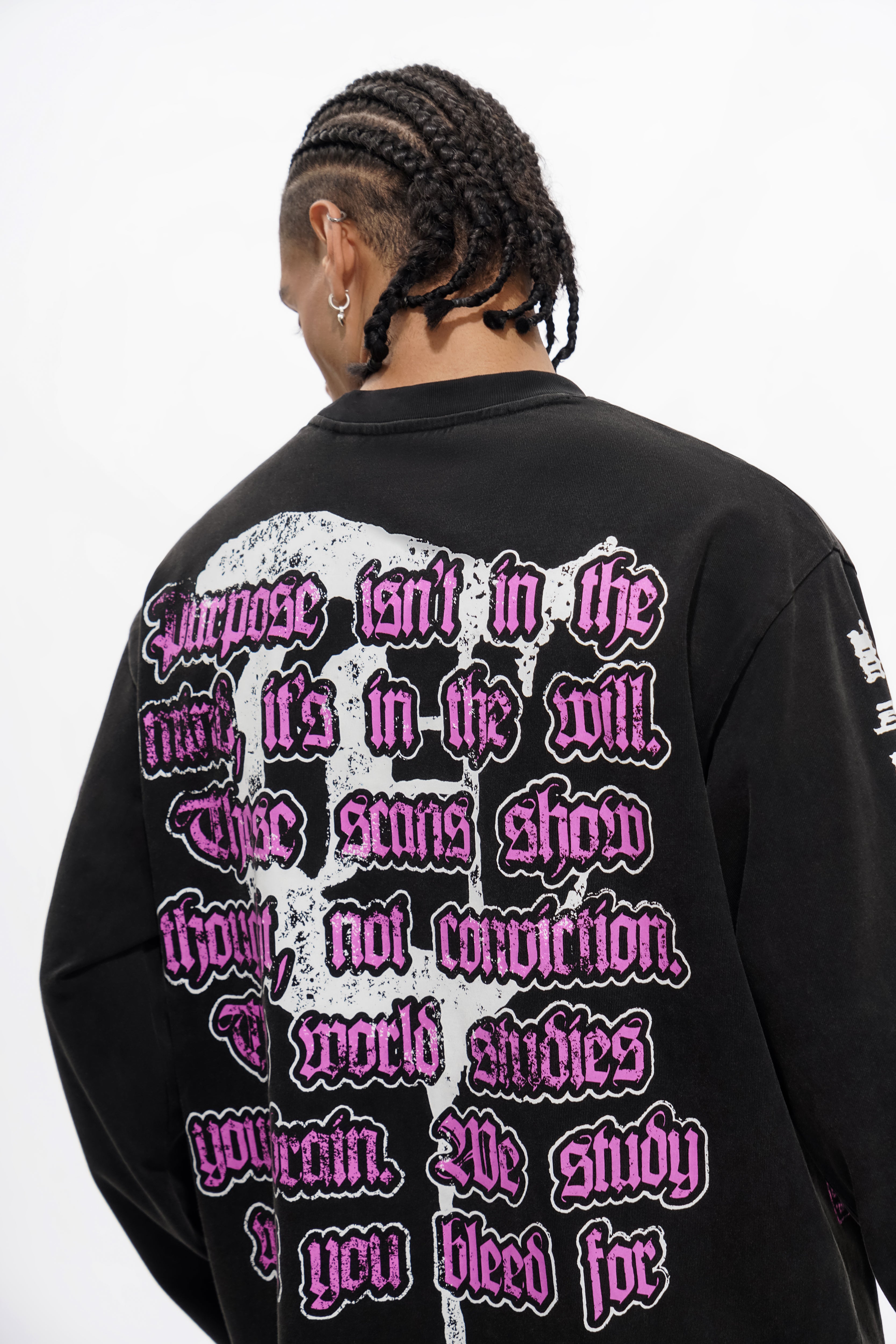 "MINDSET" Black Crewneck