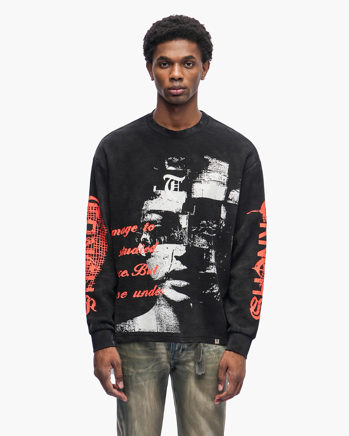 Sharpened Identity Black  Crewneck