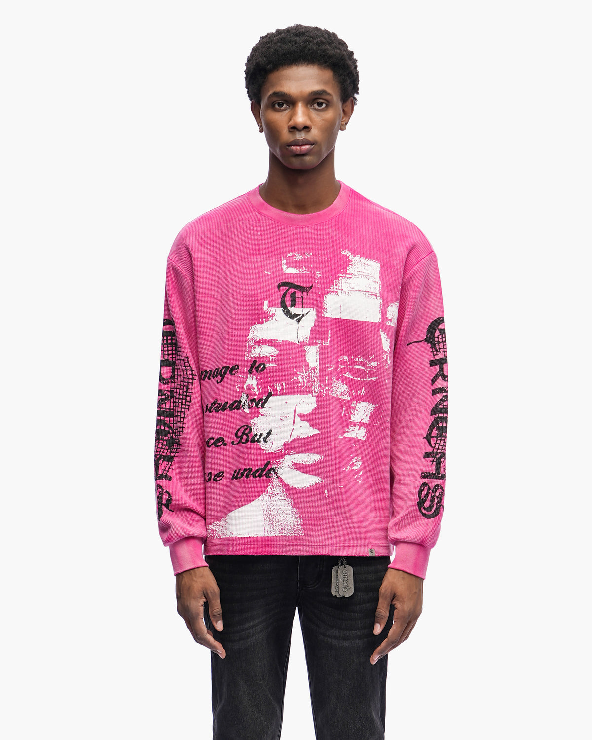Sharpened Identity Fuchsia Crewneck