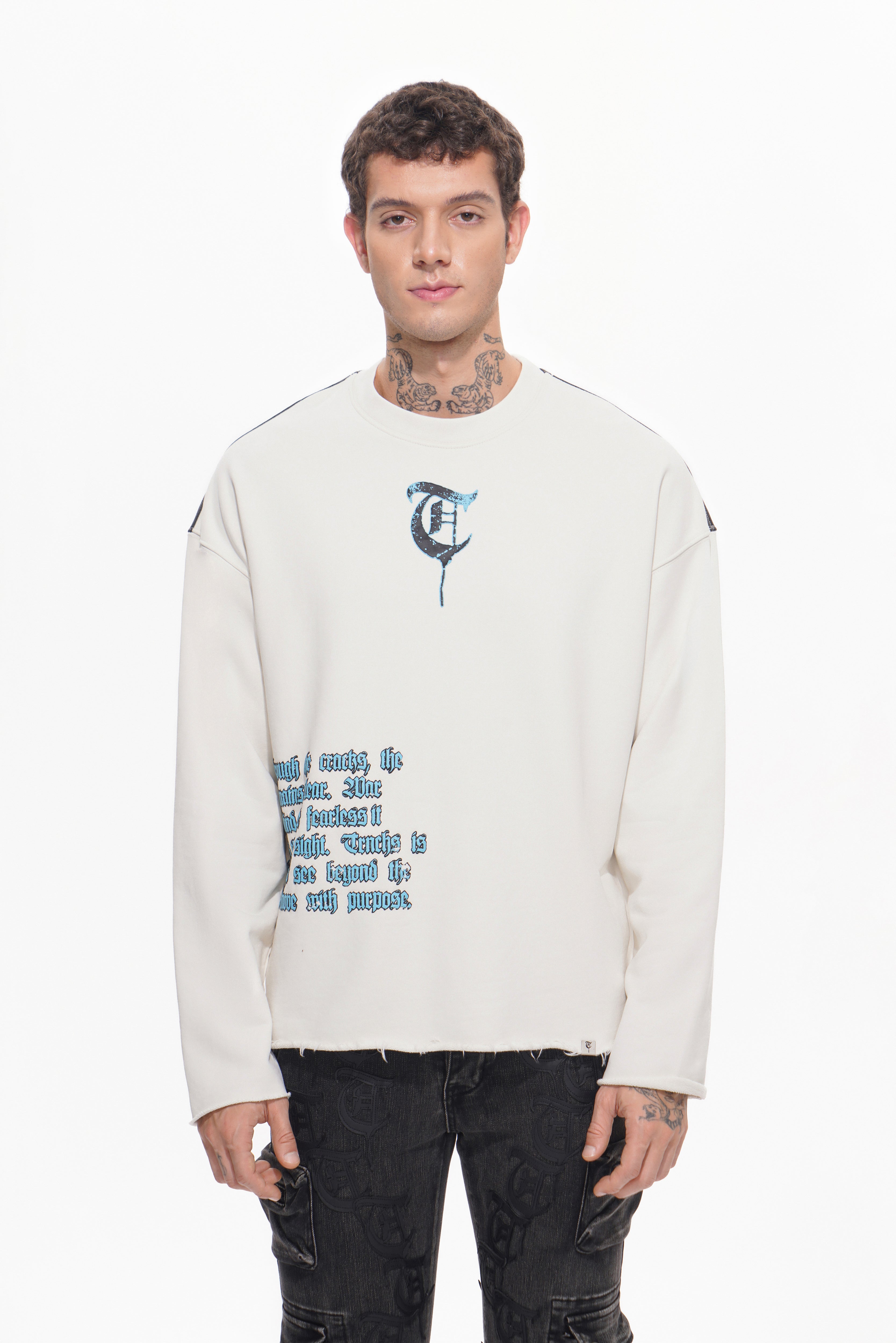 PEEK A BOO White Long Sleeve
