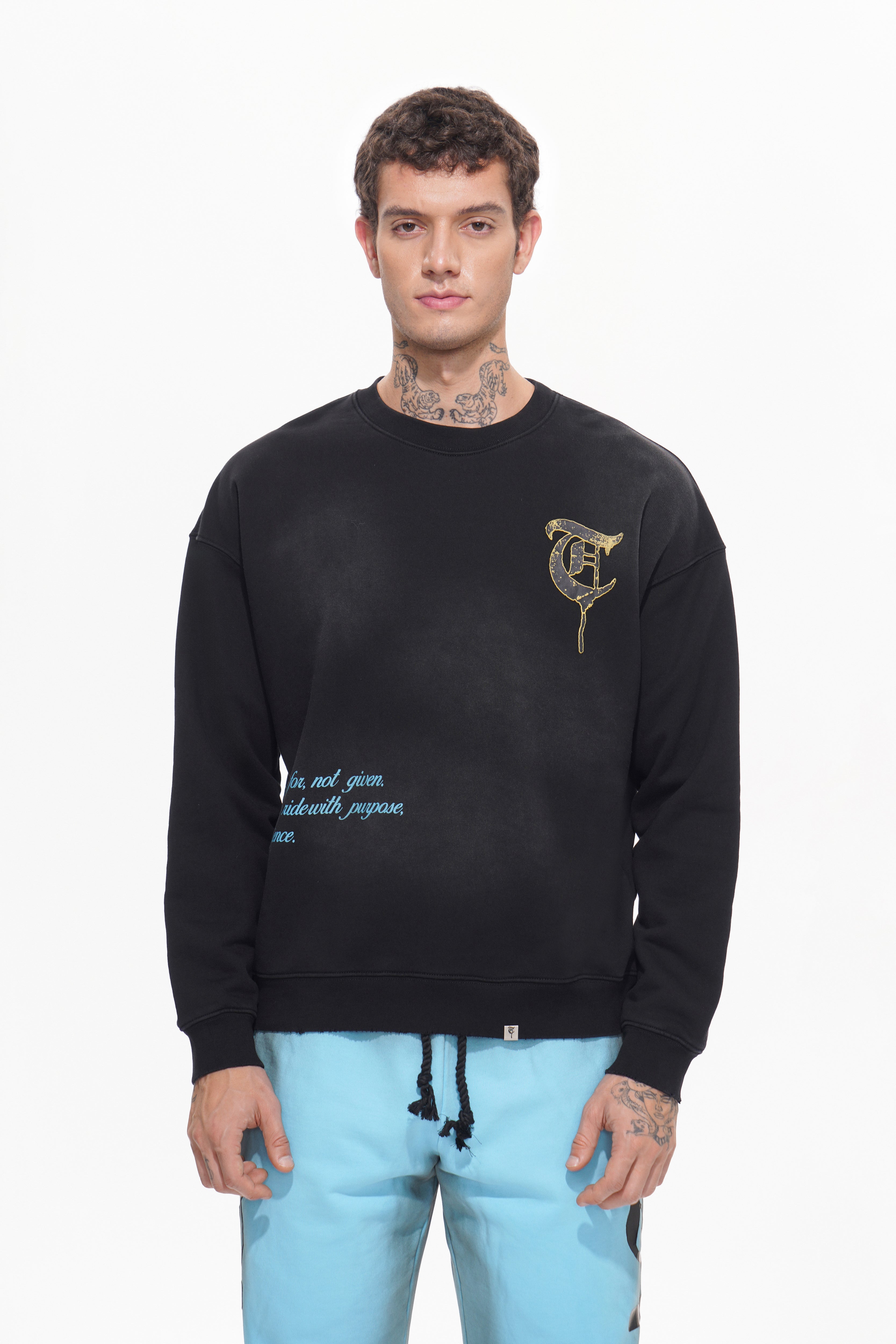 ANGELS AMOUNG VULTURE Black Sweater