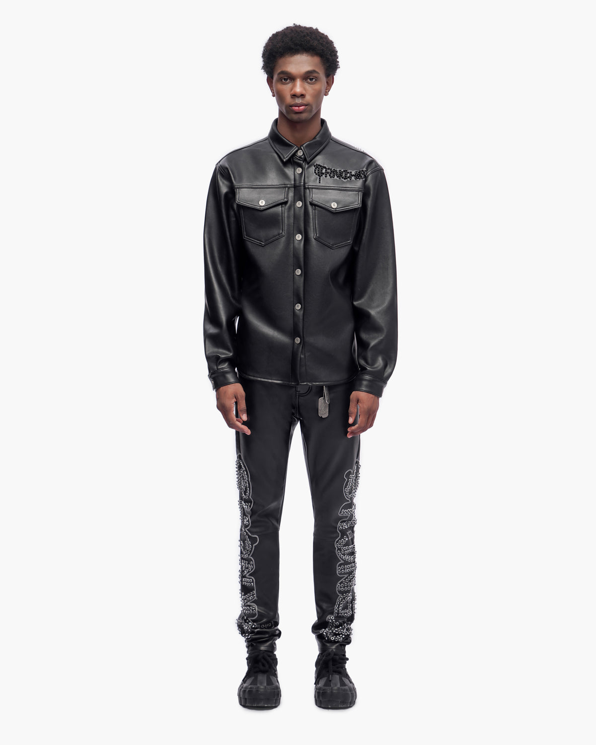 Monarch Leather Black Shirt