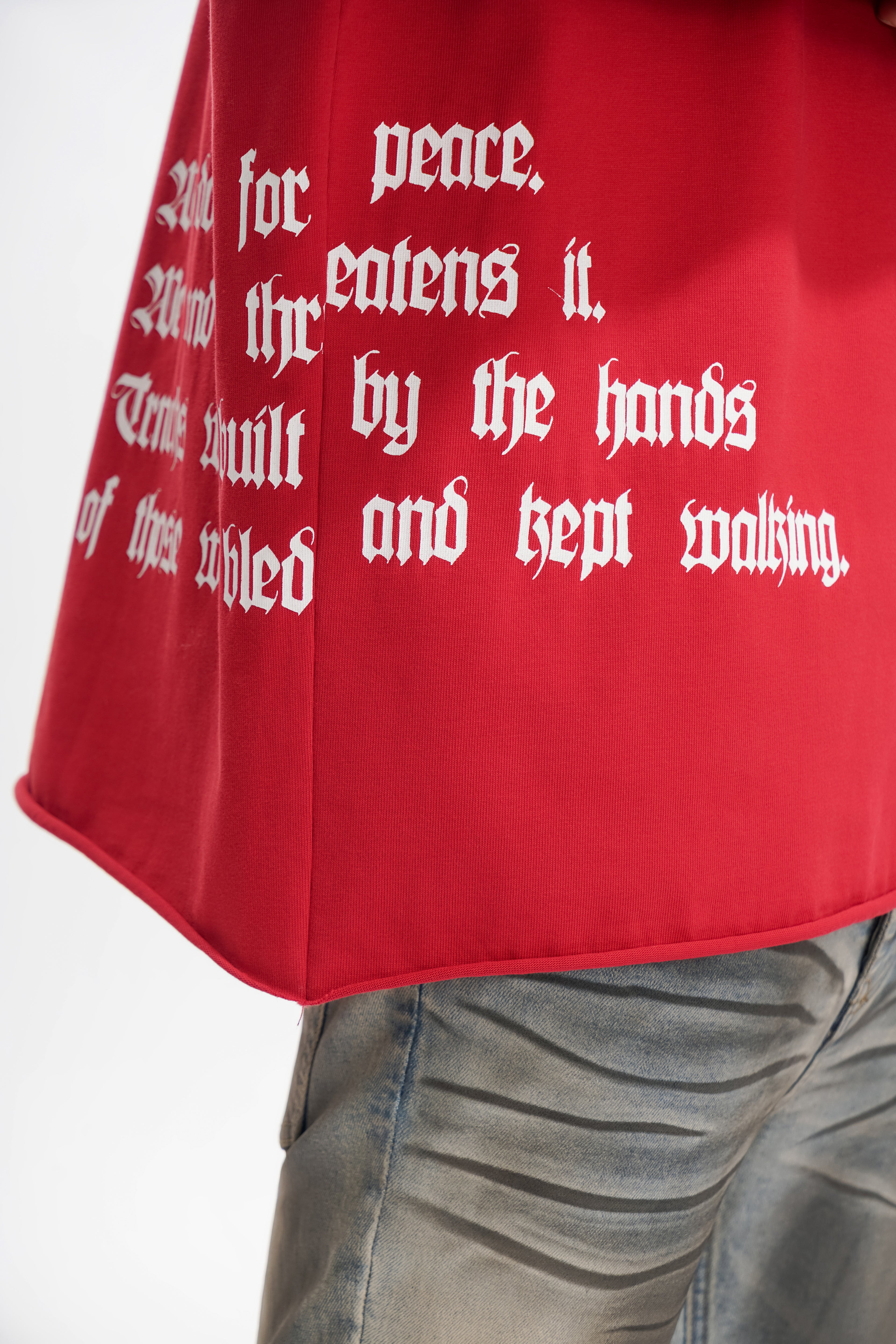 "BUILT BY BLOOD" Burgunder Langarm