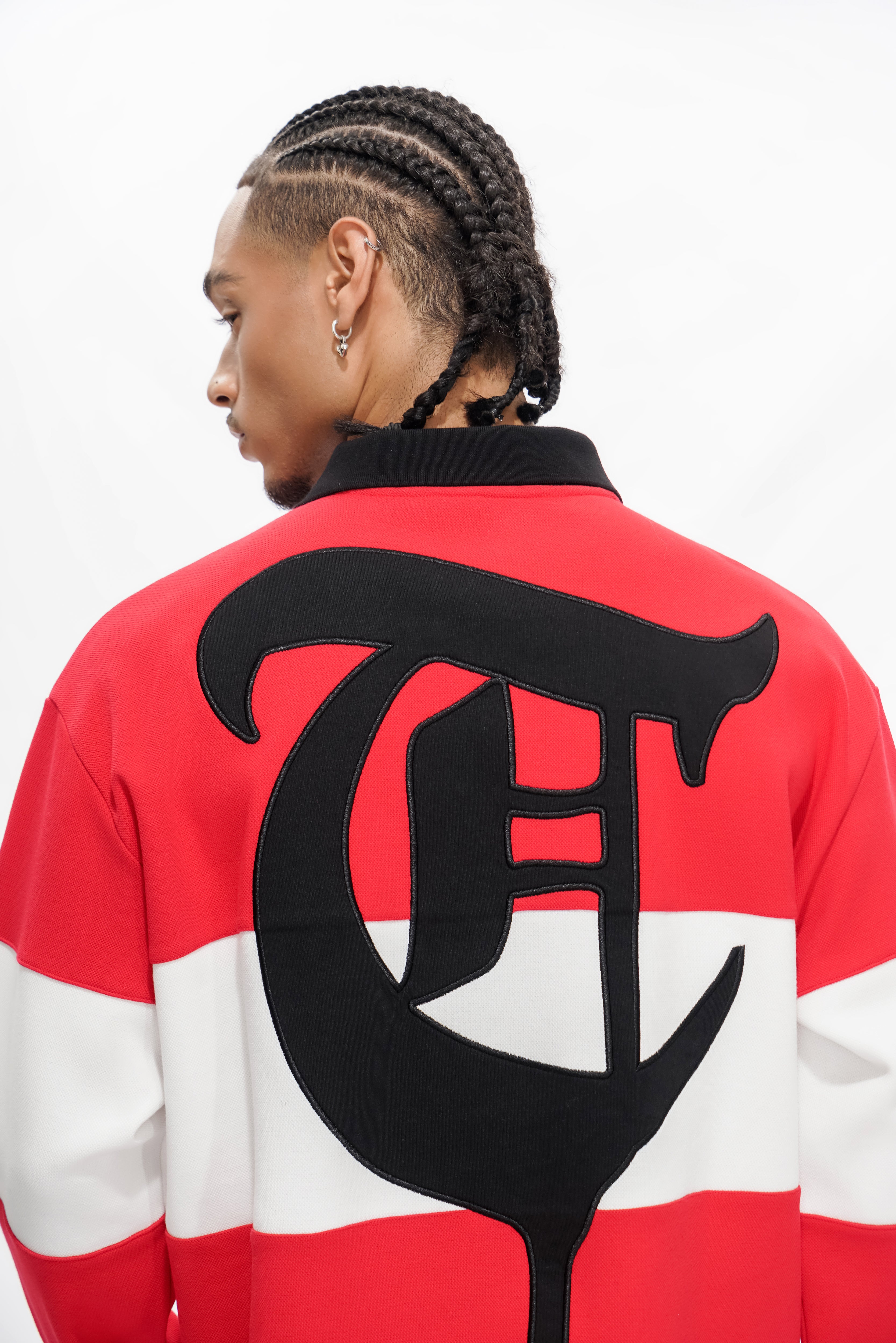 COMBAT POLO Rot/Weiß T-Shirt