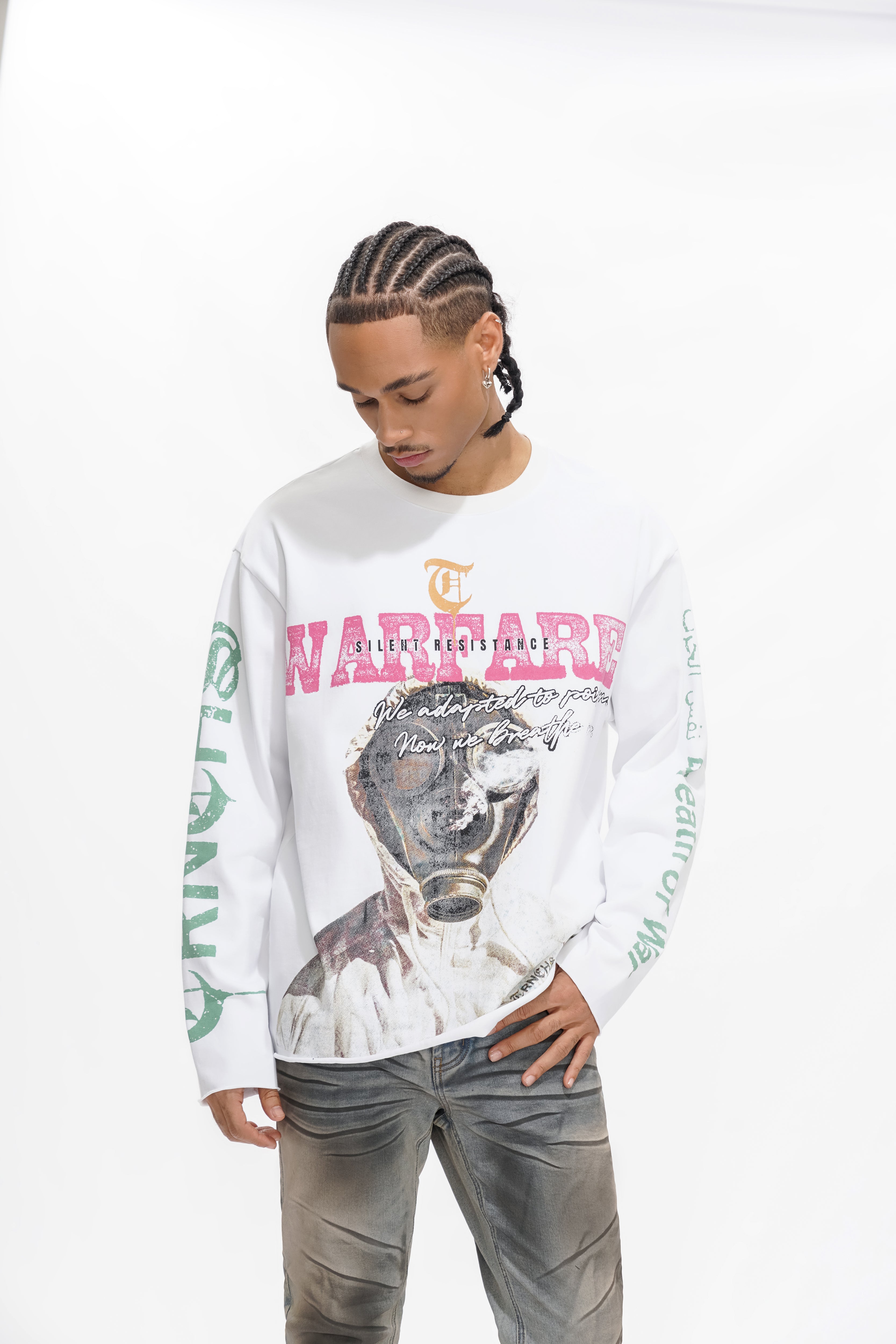 WARFARE Blanc Manches Longues