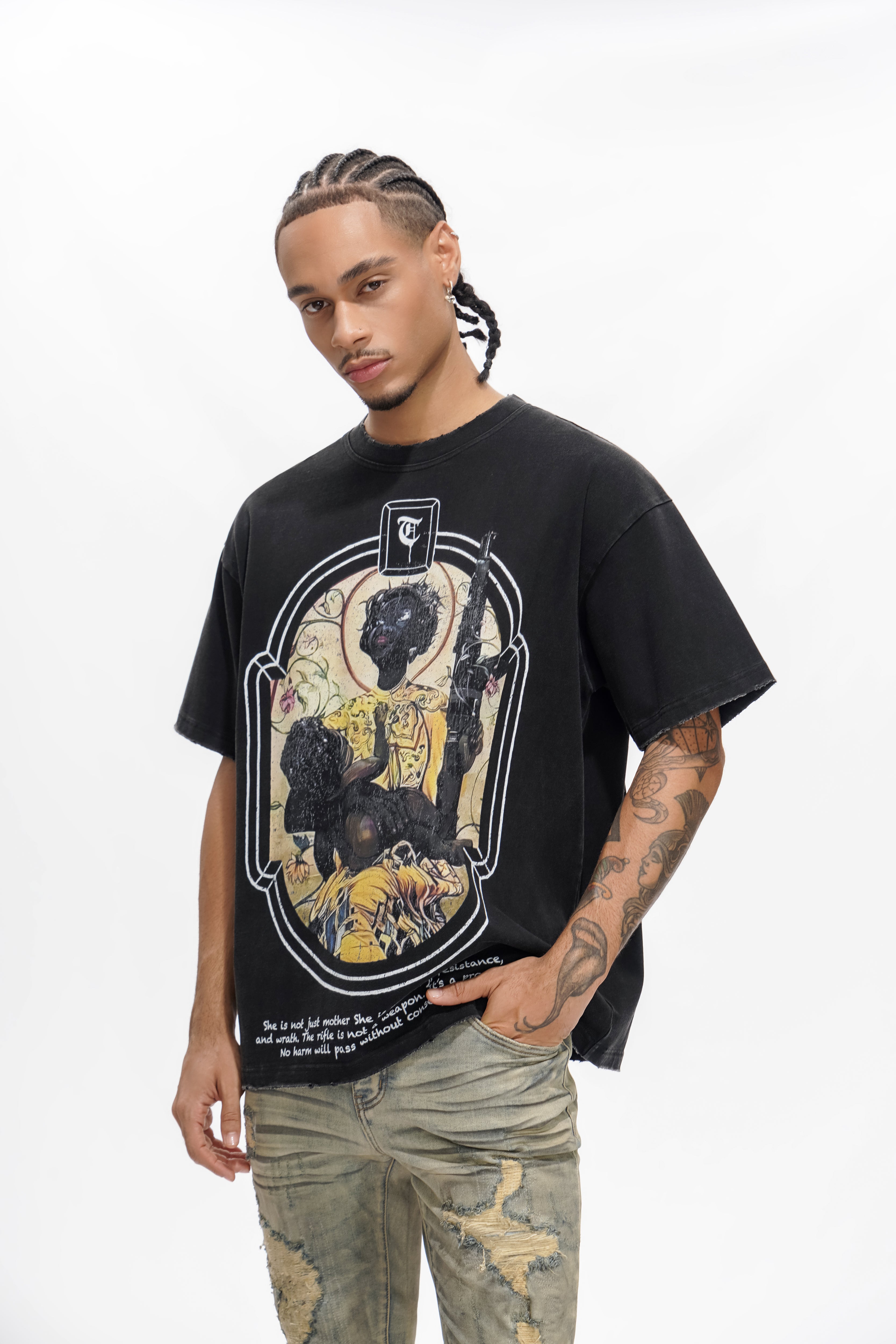 T-shirt noir JA'ZHYA DOPSON