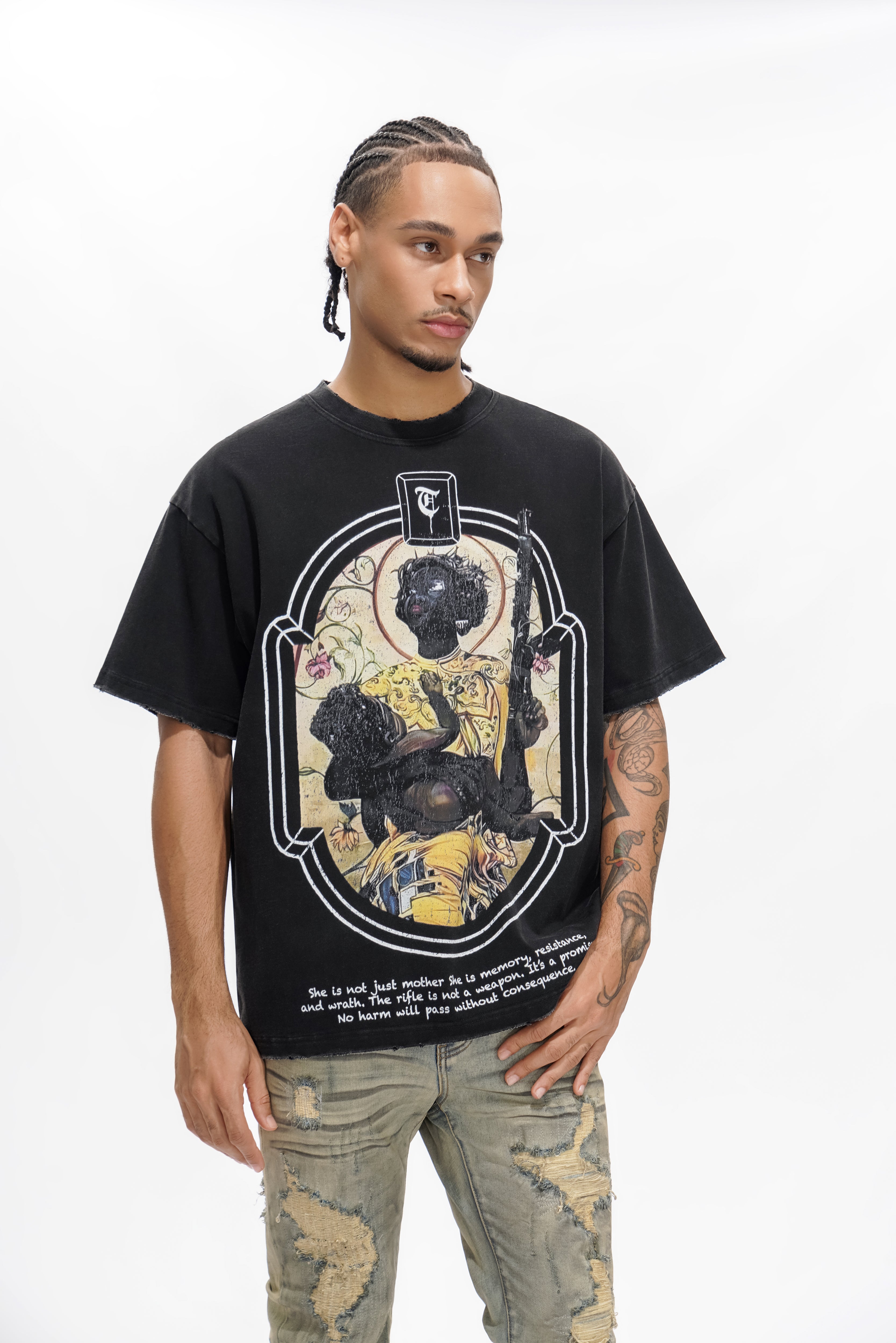 T-shirt noir JA'ZHYA DOPSON