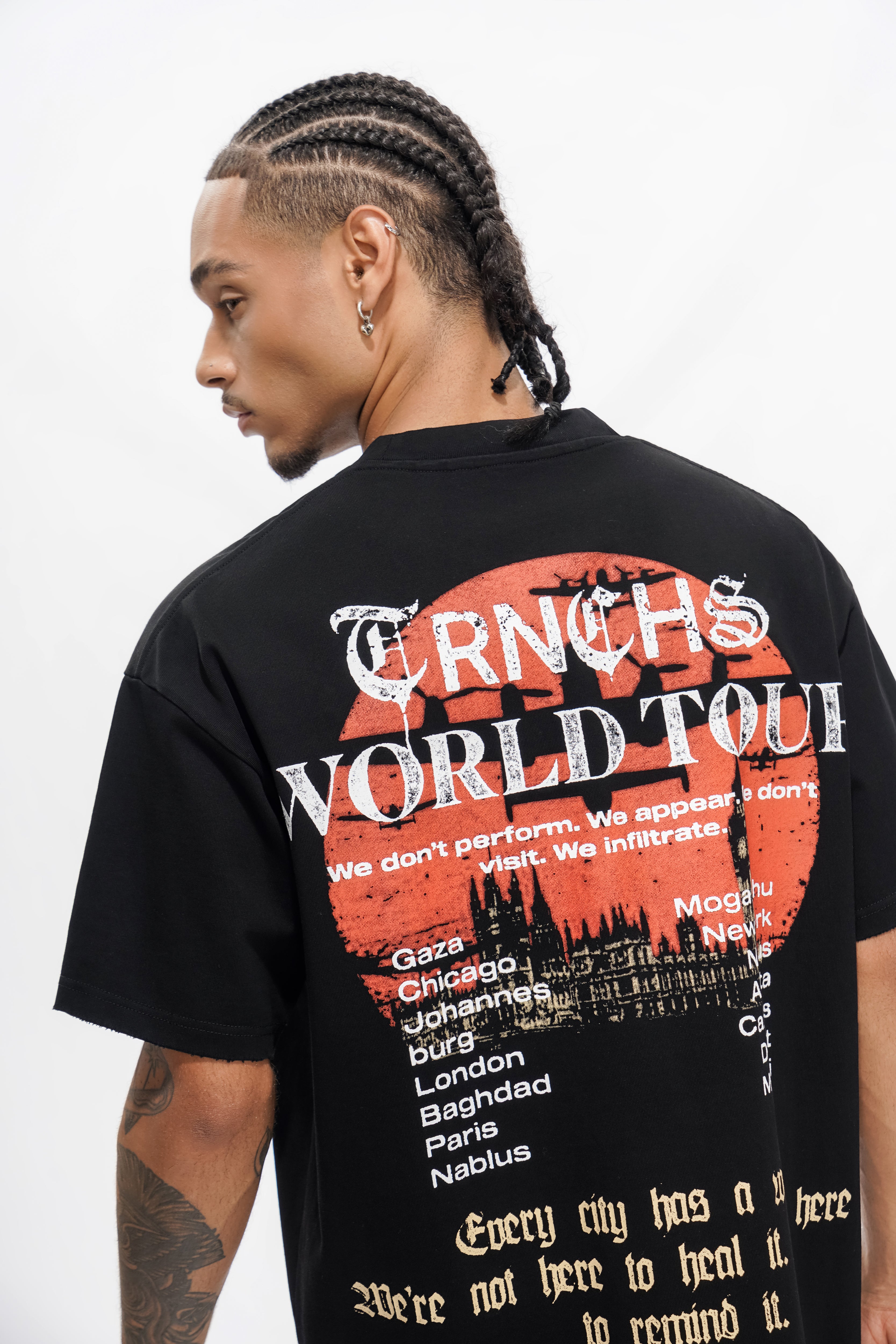 T-shirt noir WAR TOUR