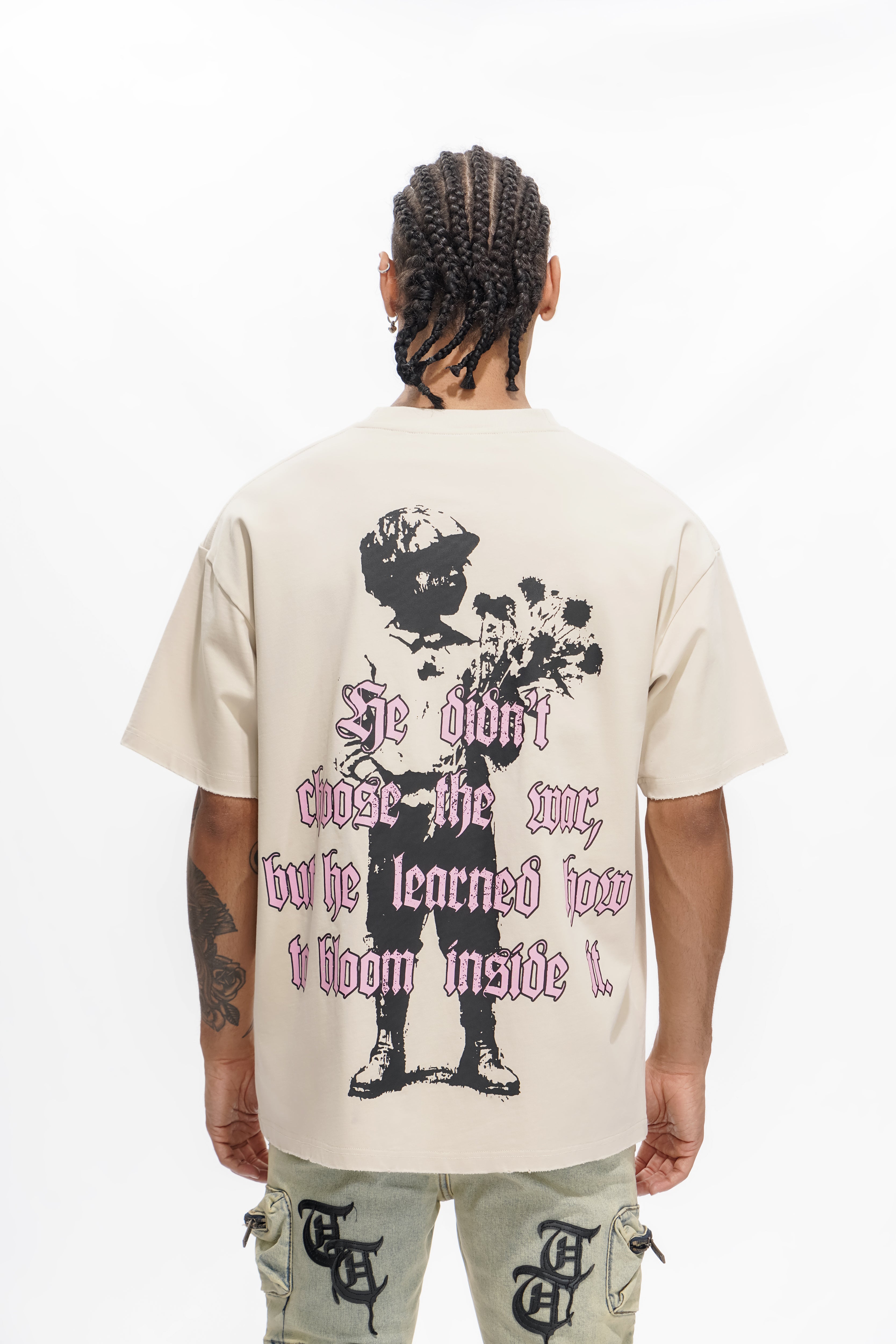 T-shirt blanc cassé THORNS &amp; PURPOSE