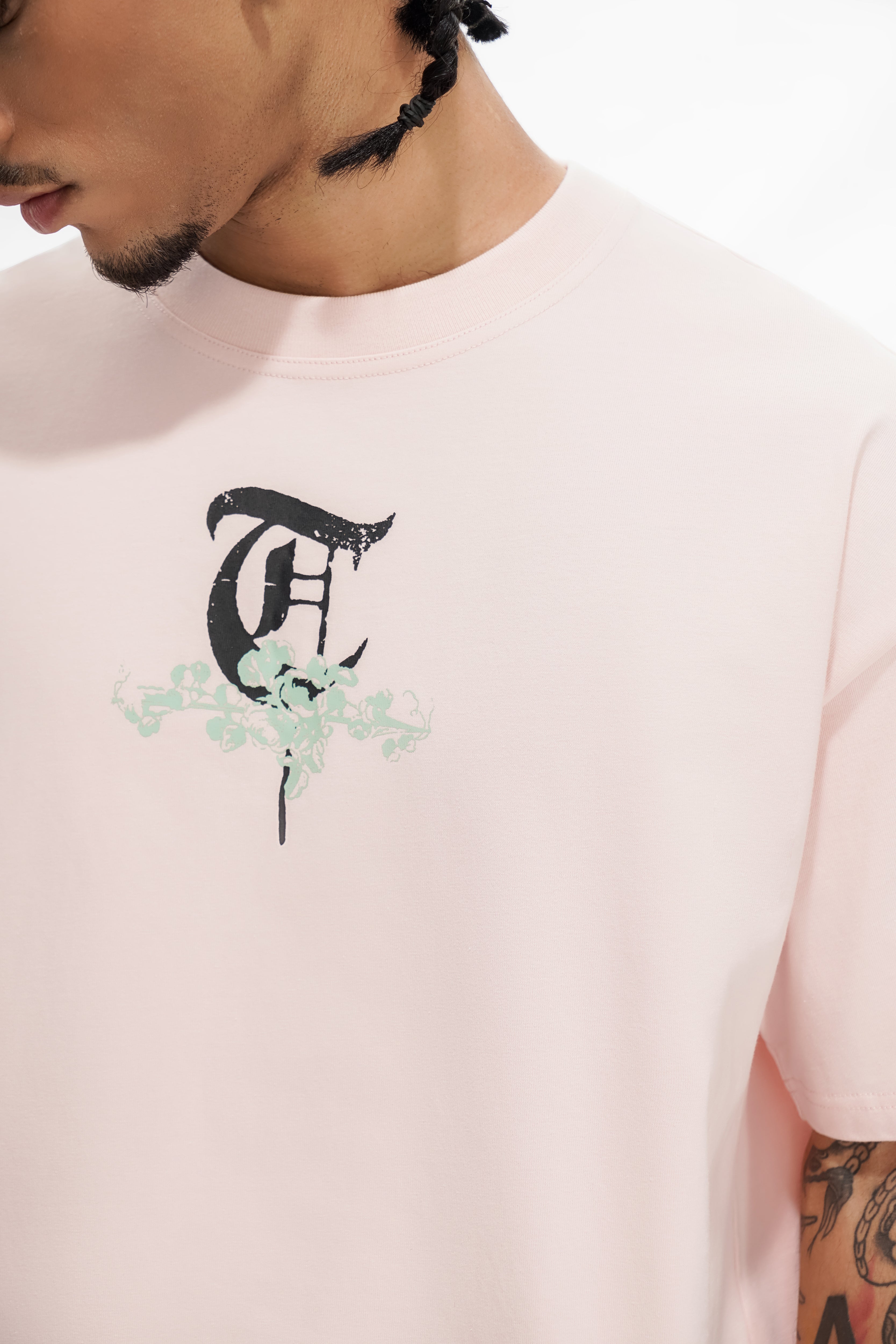 T-shirt rose clair KEY TO WAR