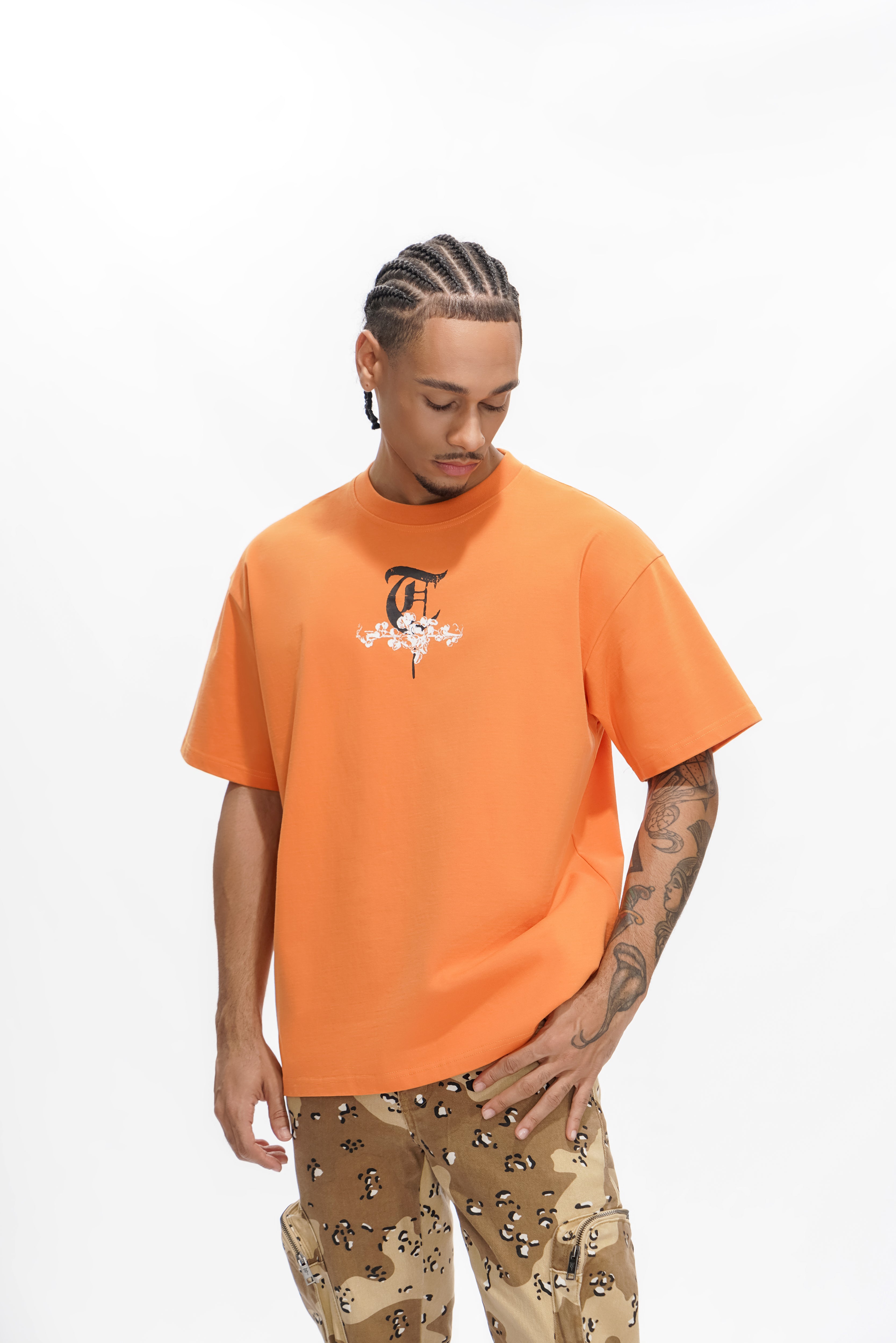T-shirt orange Clé de la guerre