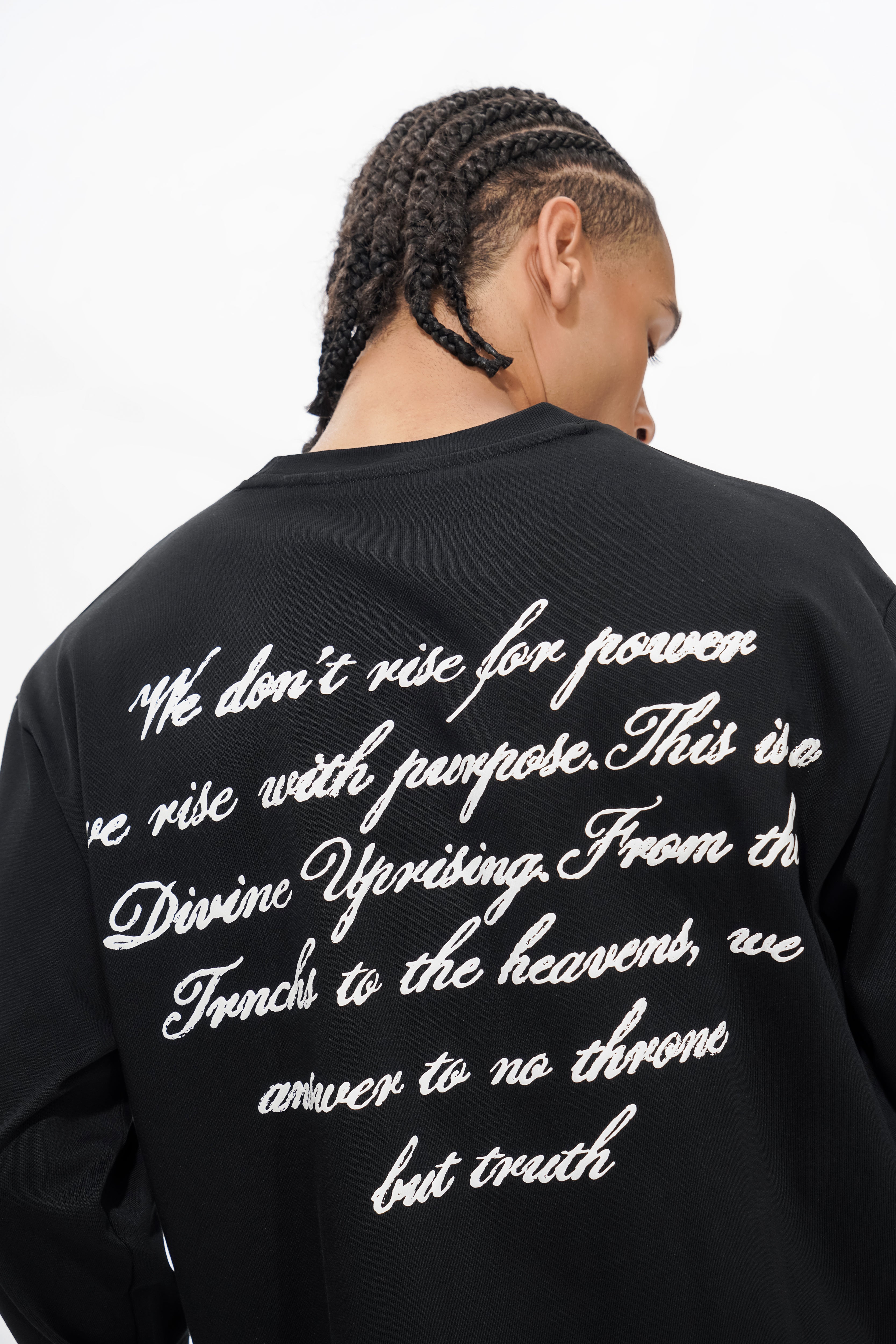 DIVINE UPRISING  Black Long Sleeve