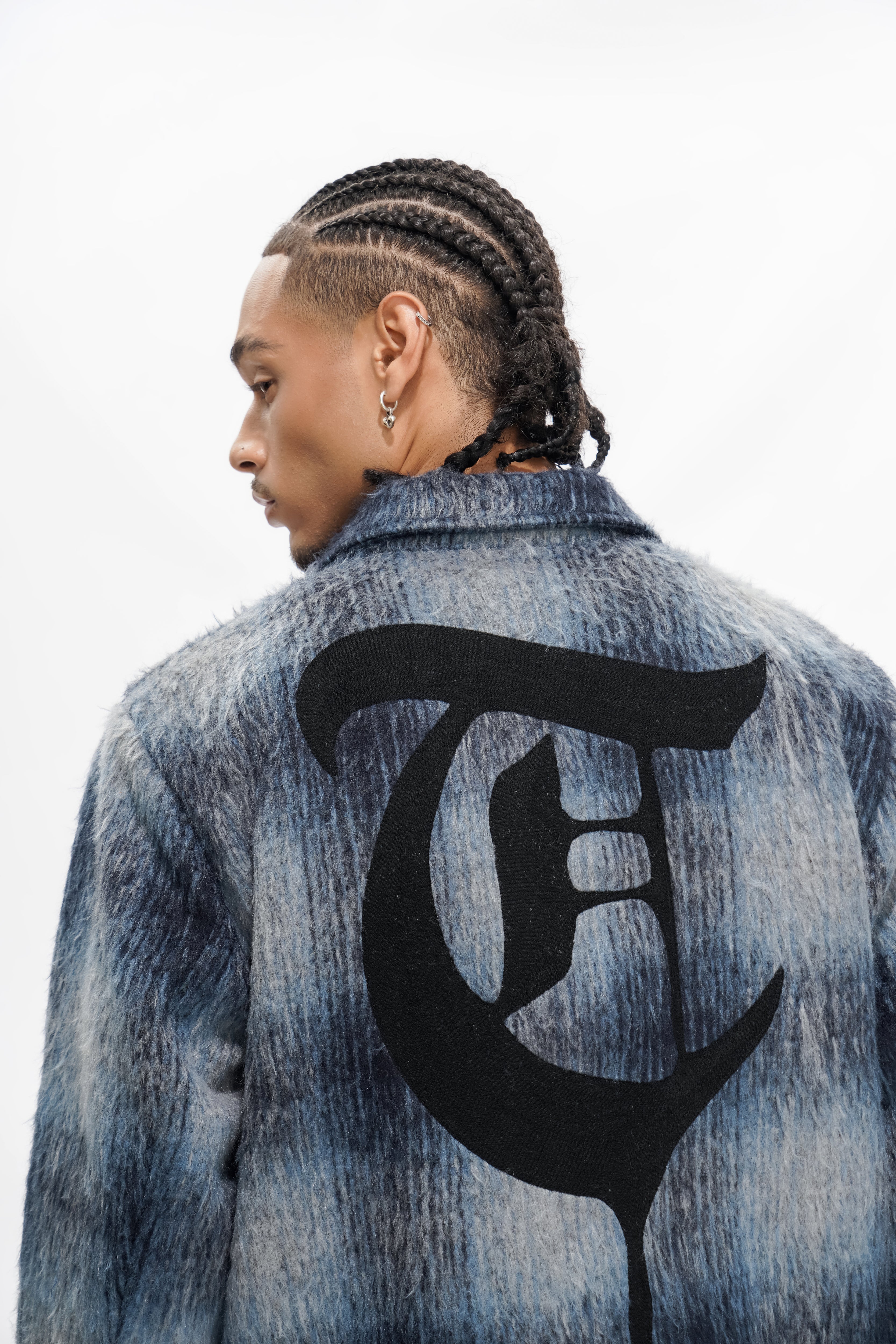 BLAZE Mohair-Reißverschlussjacke