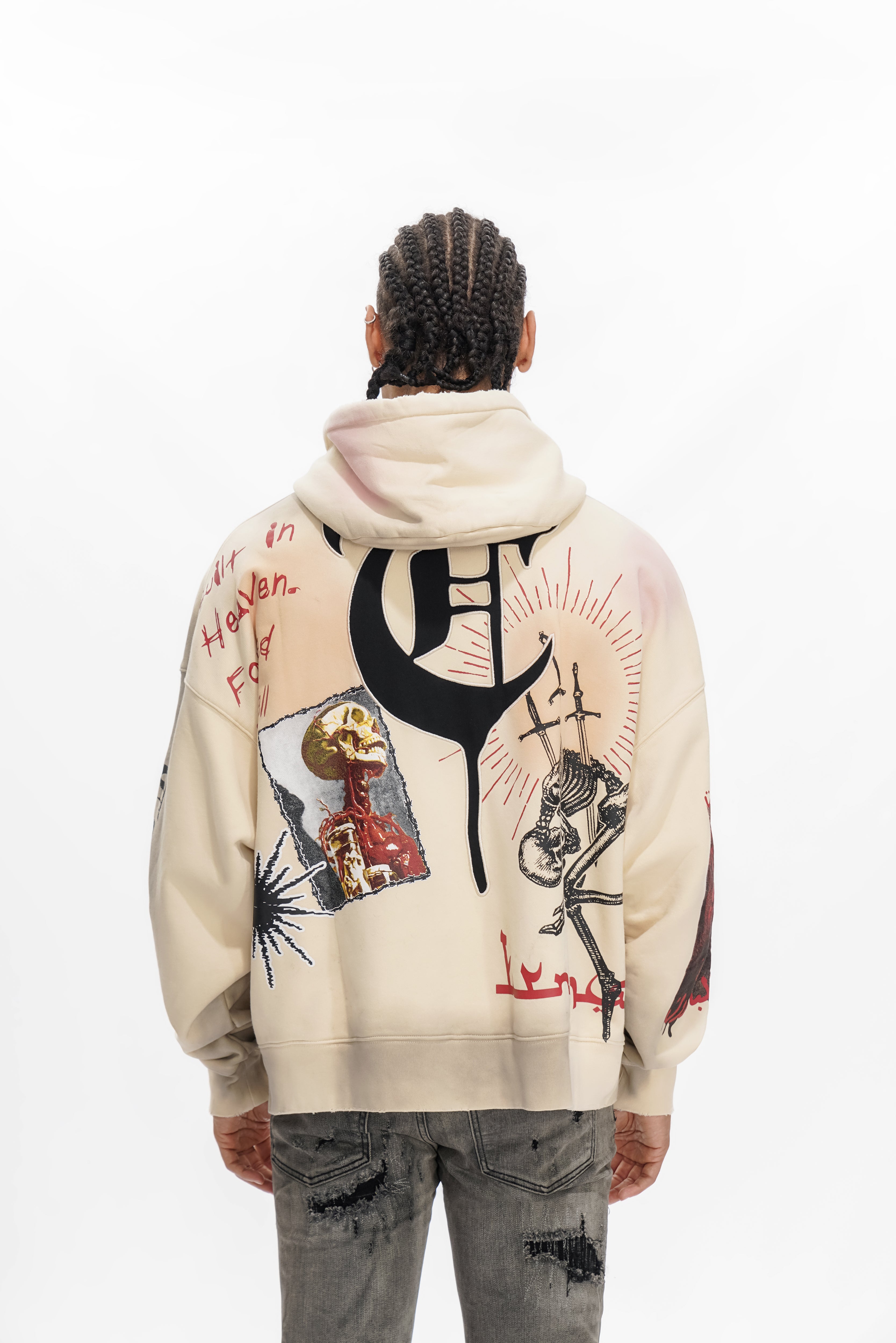 FORGED IN FIRE Off White Hoodie
