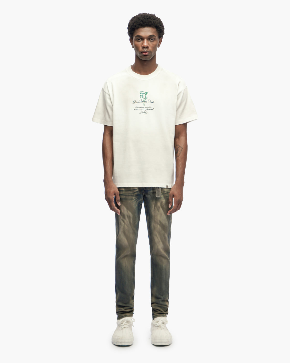 Resistance Club White Tee