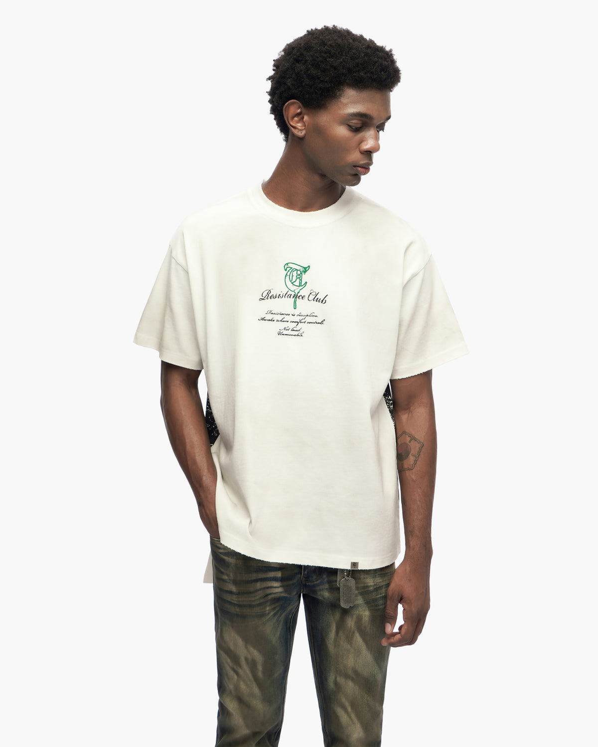 Resistance Club White Tee