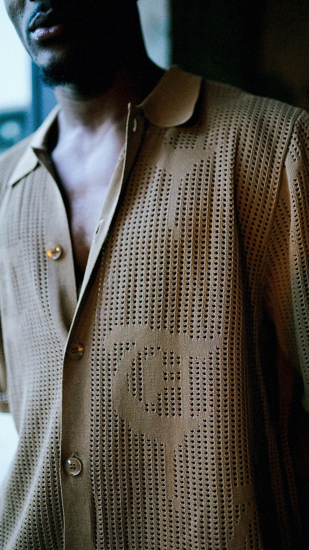 "BAHR" Khaki Button Up