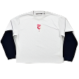 WITHIN THE DEPTHS Layered black Long sleeve Tee