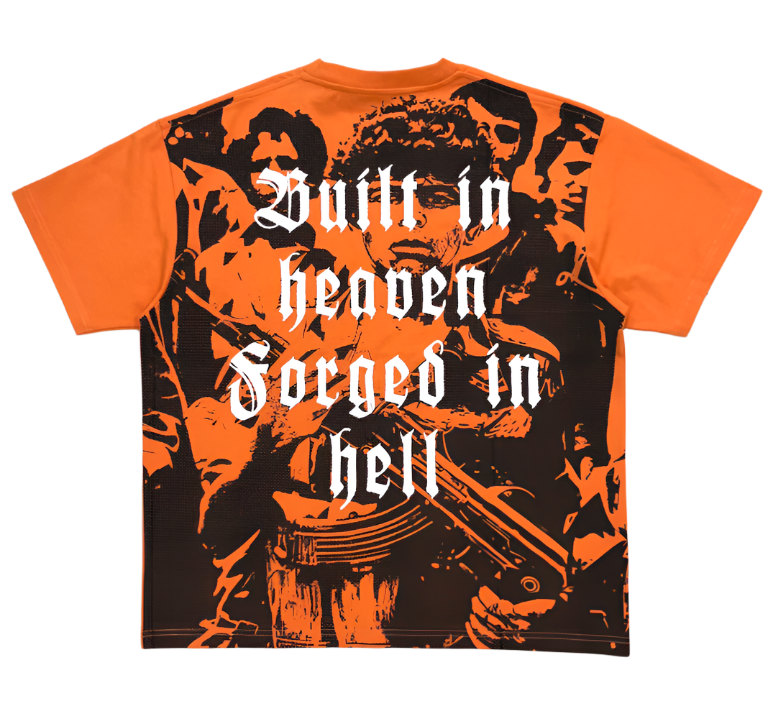 HELLBOUND GLORY “Mustafa”  Orange Tee