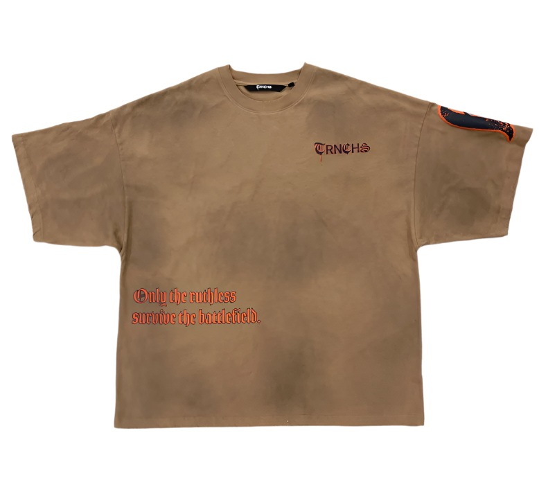 RUTHLESS SOIL Brown Vintage Tee