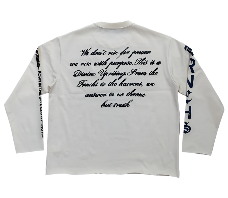 DIVINE UPRISING White Long Sleeve