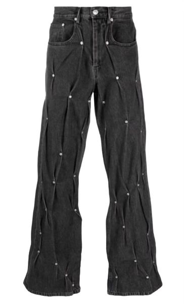 Sale "RAMALLAH" Black Wash Stacked Denim Set