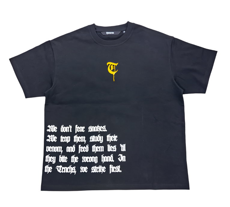 STRIKE FIRST Black Tee