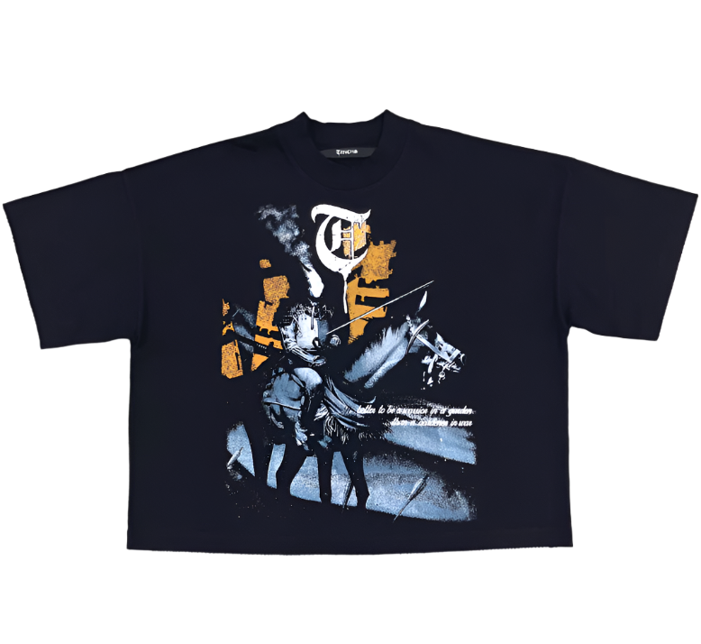WARRIOR IN THE GARDEN Black Tee