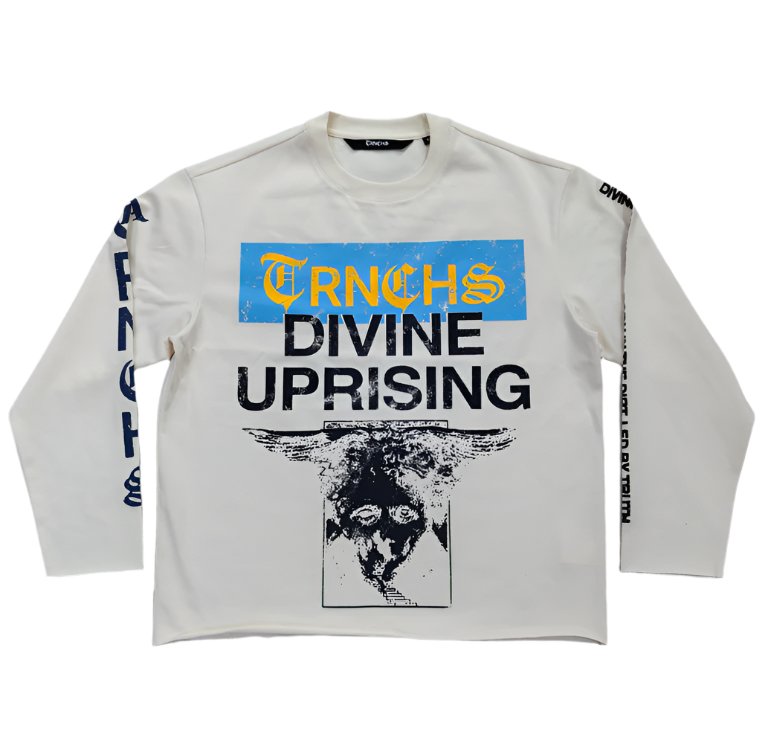 DIVINE UPRISING White Long Sleeve